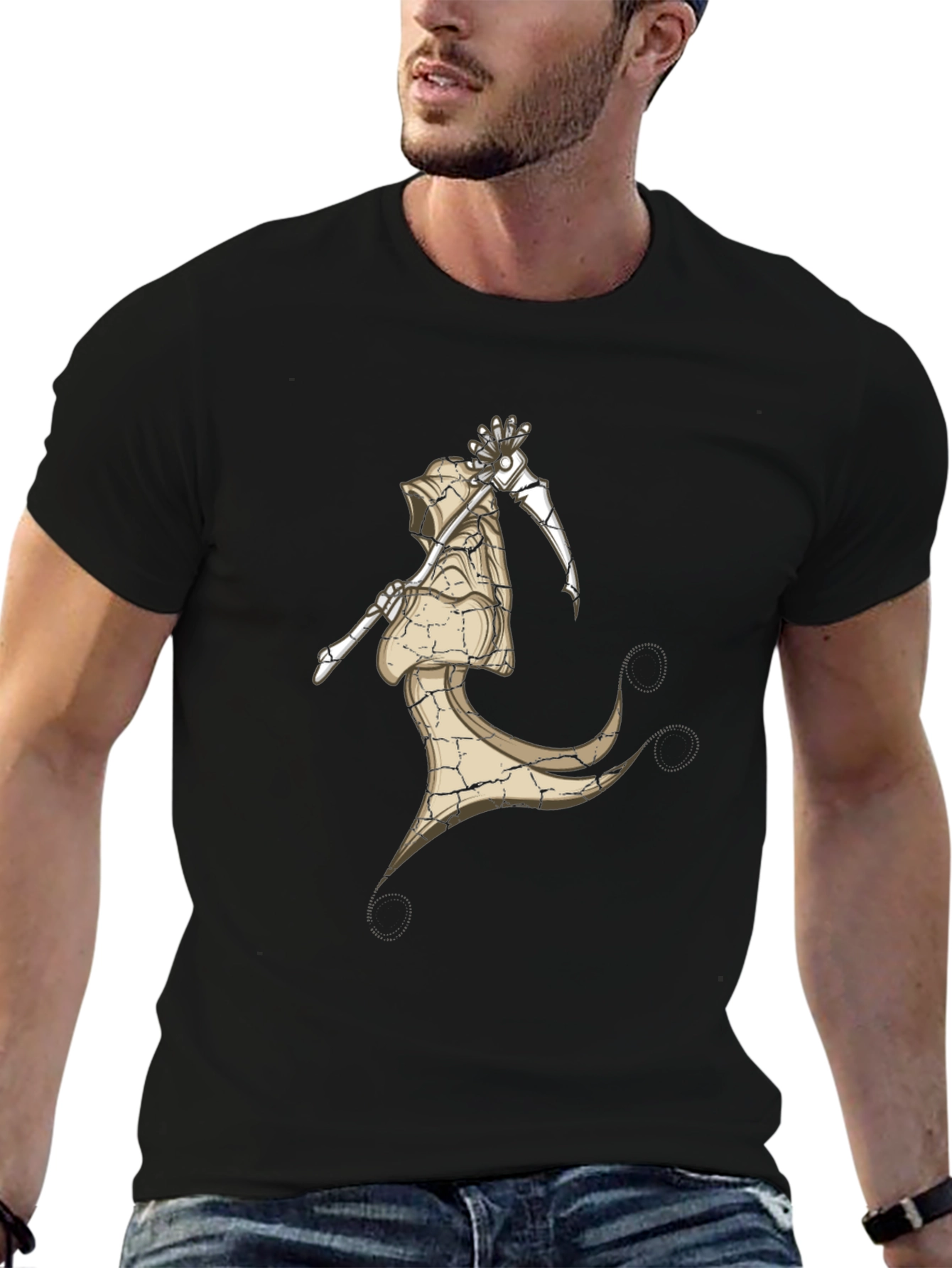 Grim Reaper Graphic Tee - Dark Humor T-Shirt
