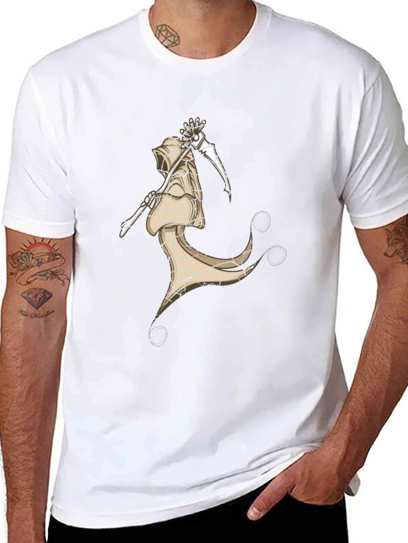 Grim Reaper Graphic Tee - Dark Humor T-Shirt