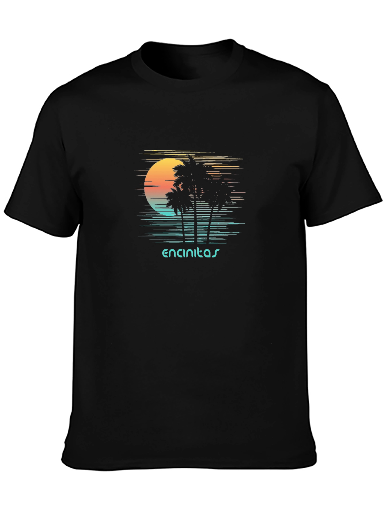 Encinitas Palm Sunset Graphic T-Shirt
