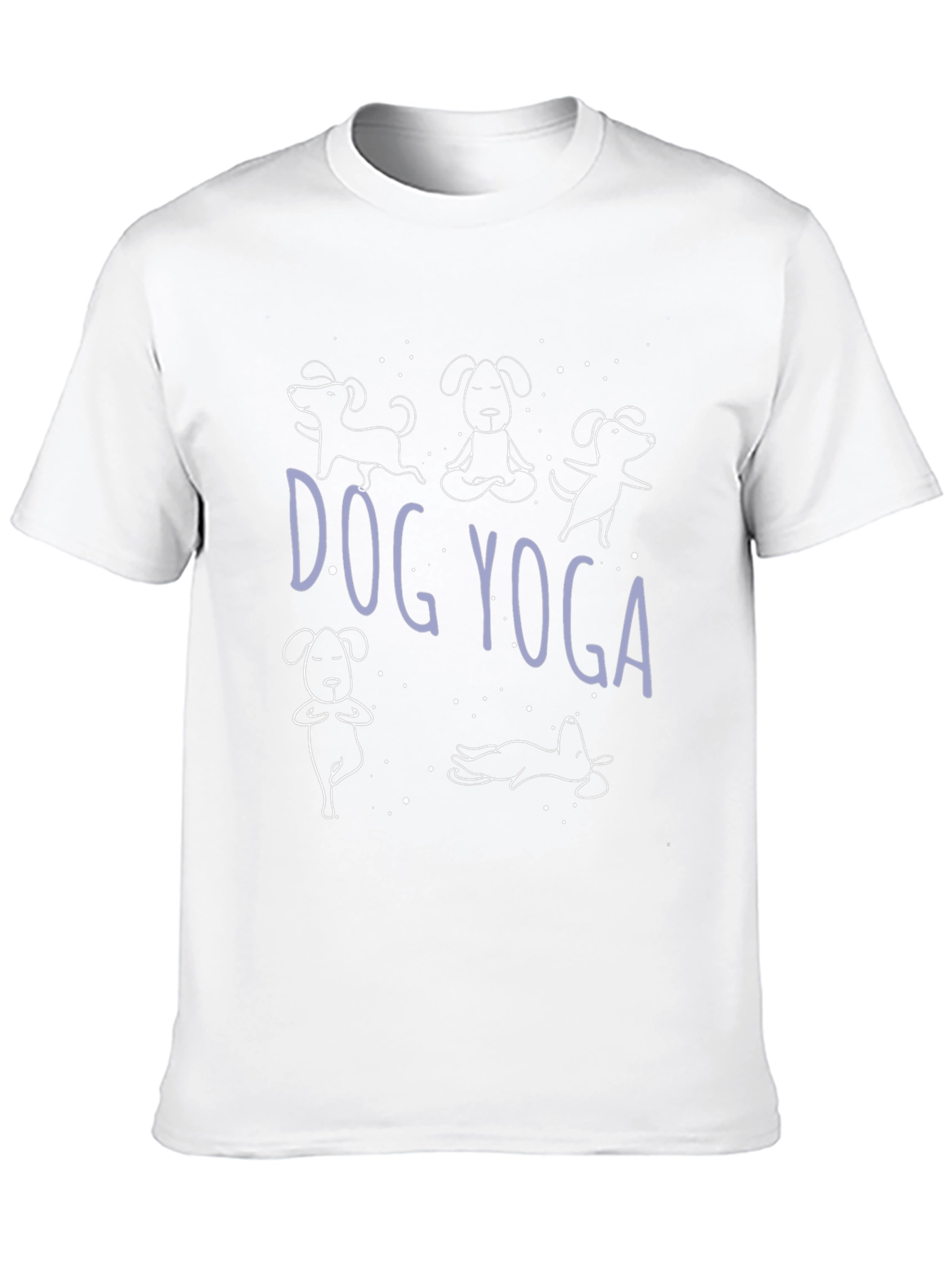 Dog Yoga Graphic Tee - Black Casual T-Shirt