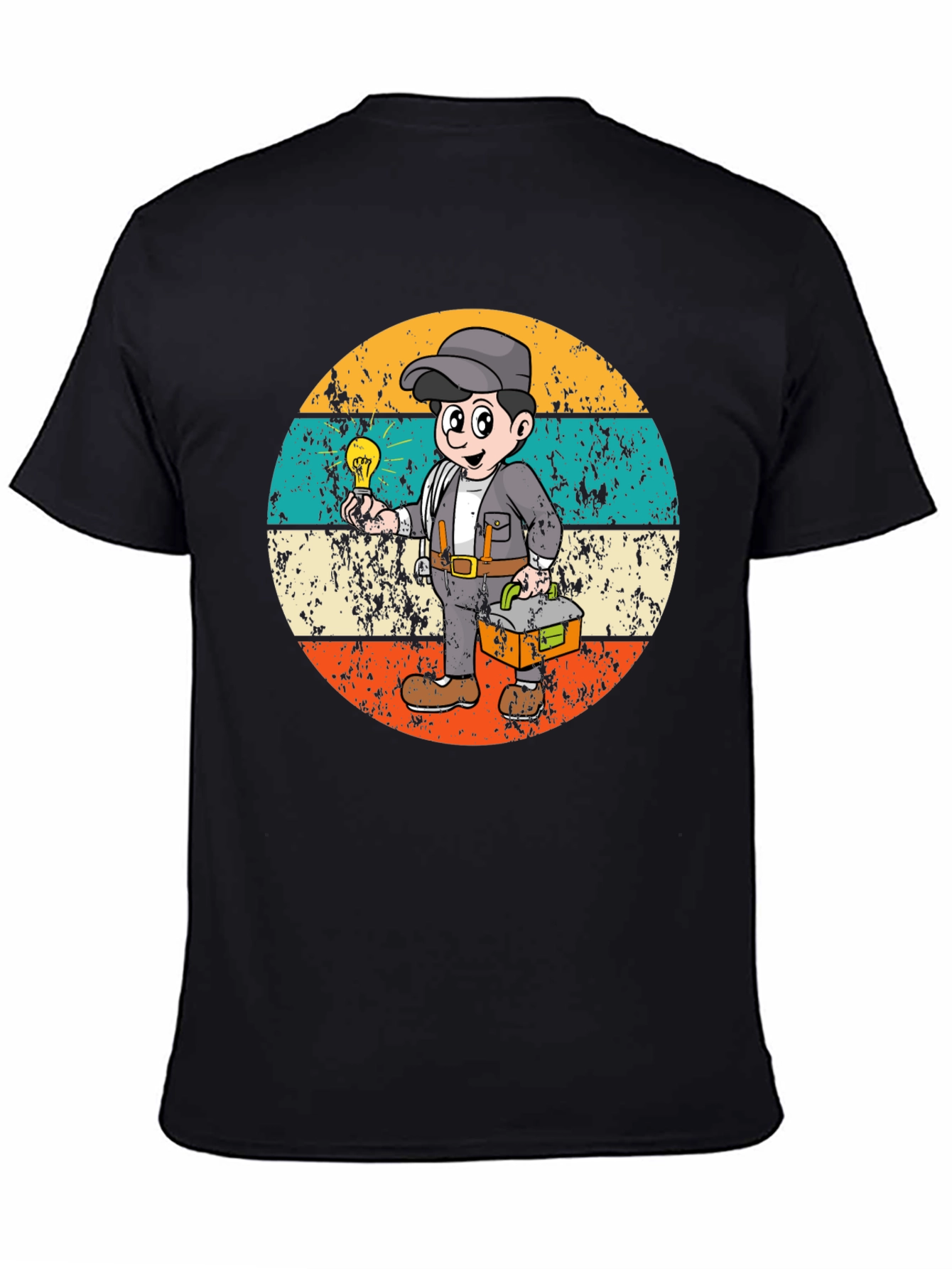 Electrician Cartoon Graphic Tee