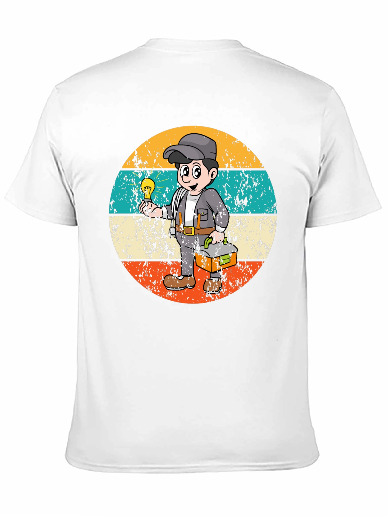 Electrician Cartoon Graphic Tee