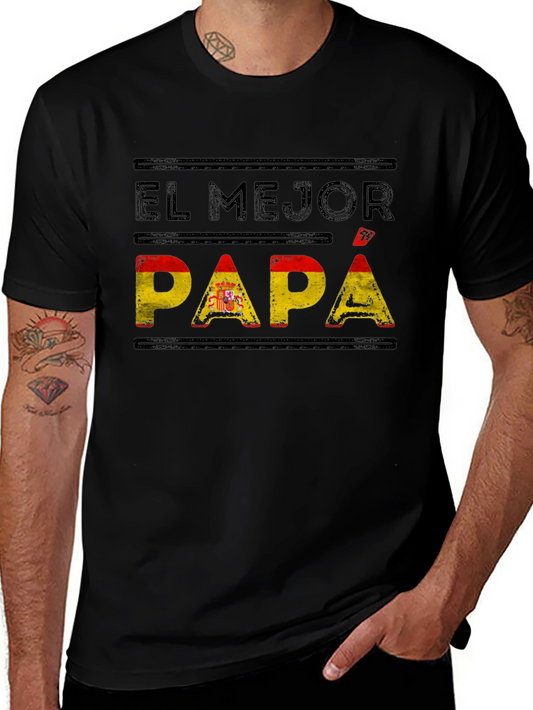 El Mejor Papa Spanish Flag T-Shirt