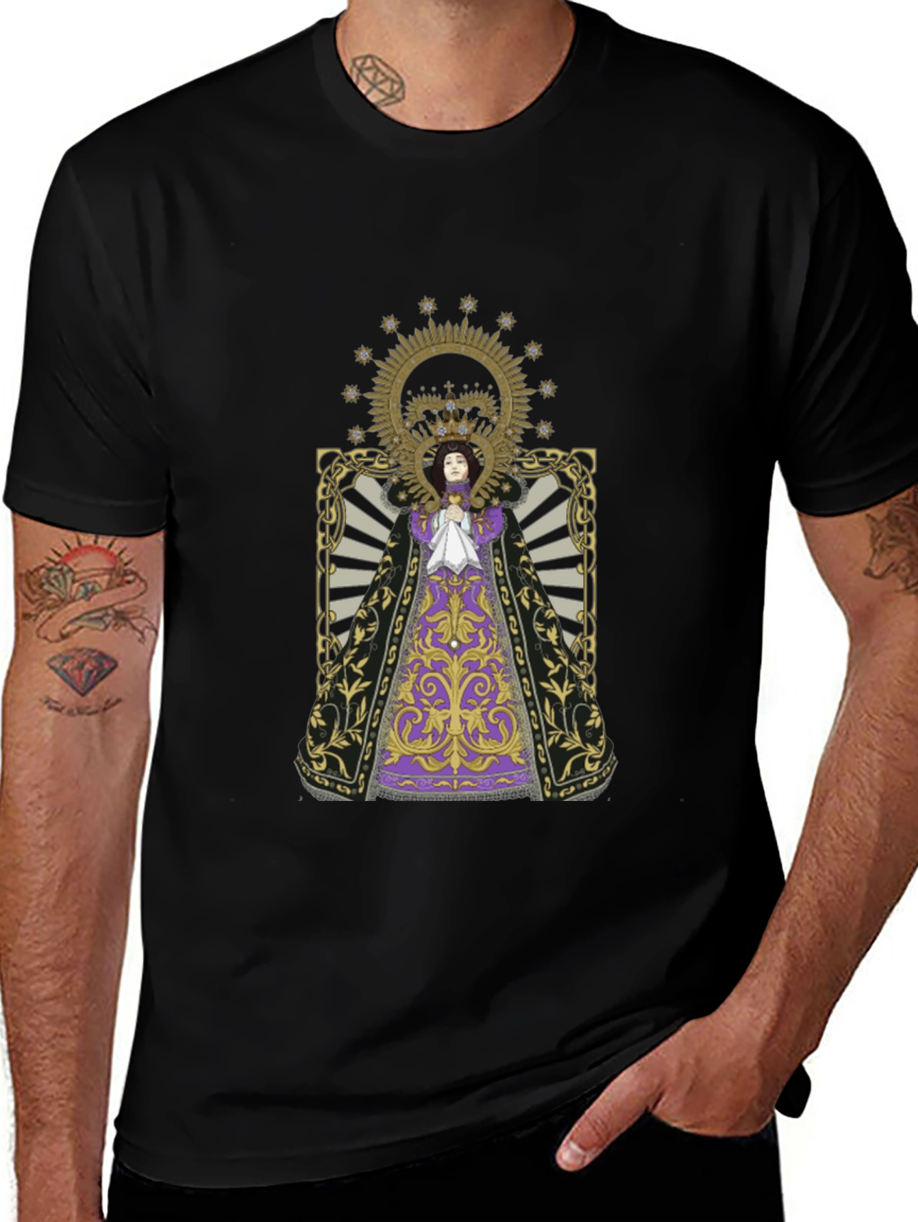 Religious Art Black T-Shirt
