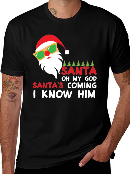 Funny Santas Coming! T-Shirt