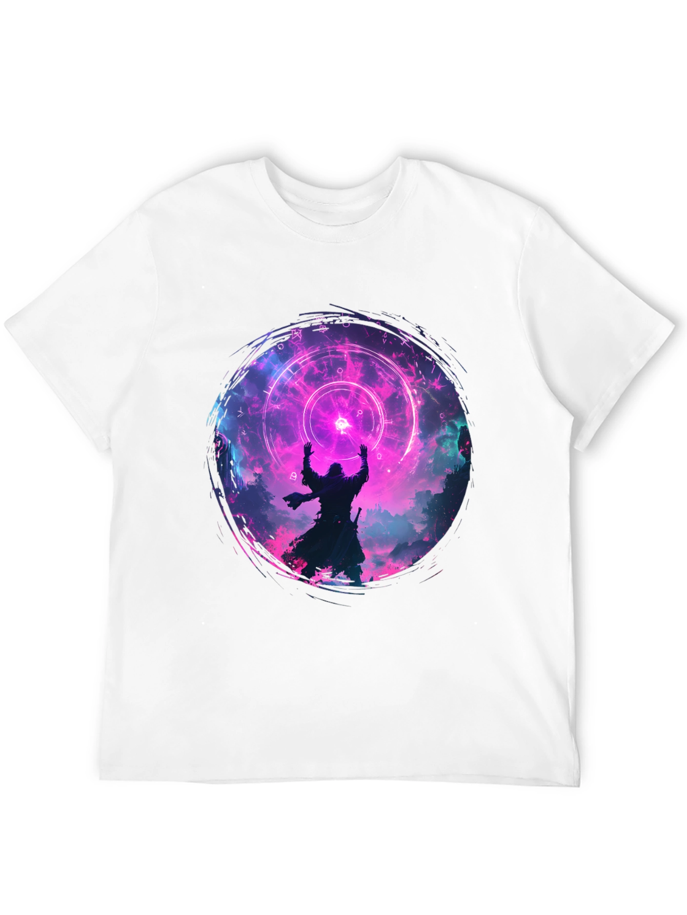 Mystic Circle Graphic Black T-Shirt