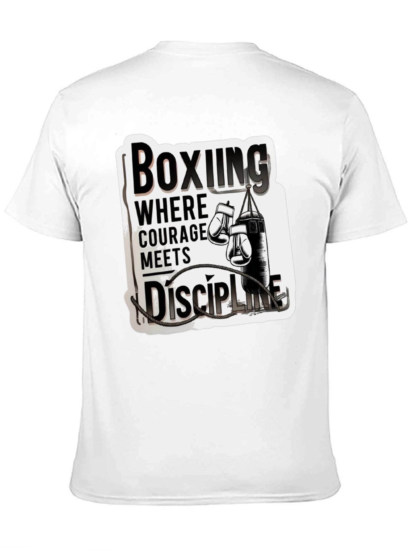 Boxing Courage Meets Discipline T-Shirt