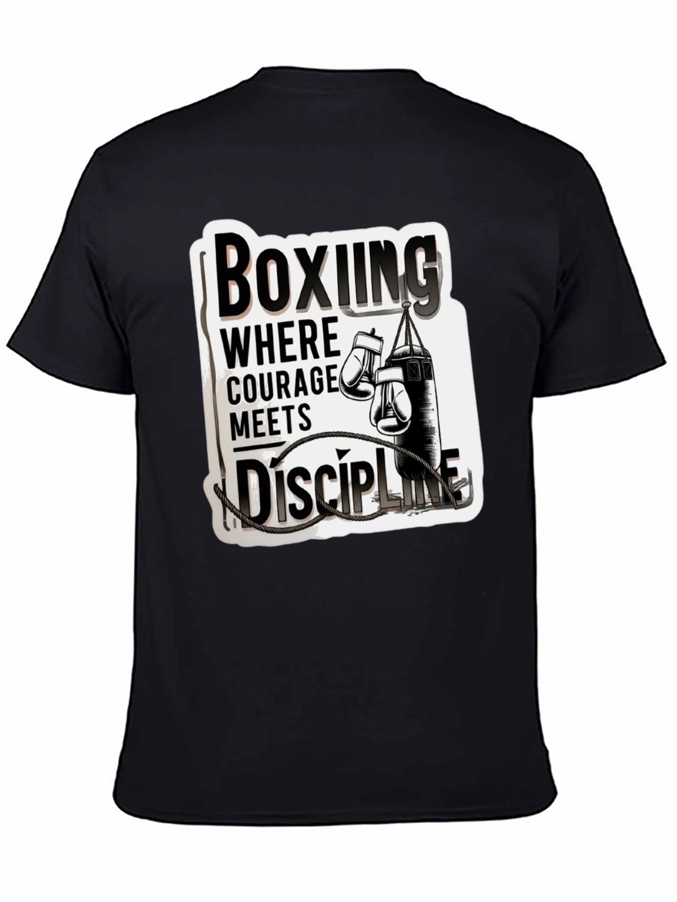 Boxing Courage Meets Discipline T-Shirt