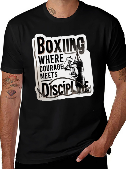 Boxing Courage Meets Discipline T-Shirt
