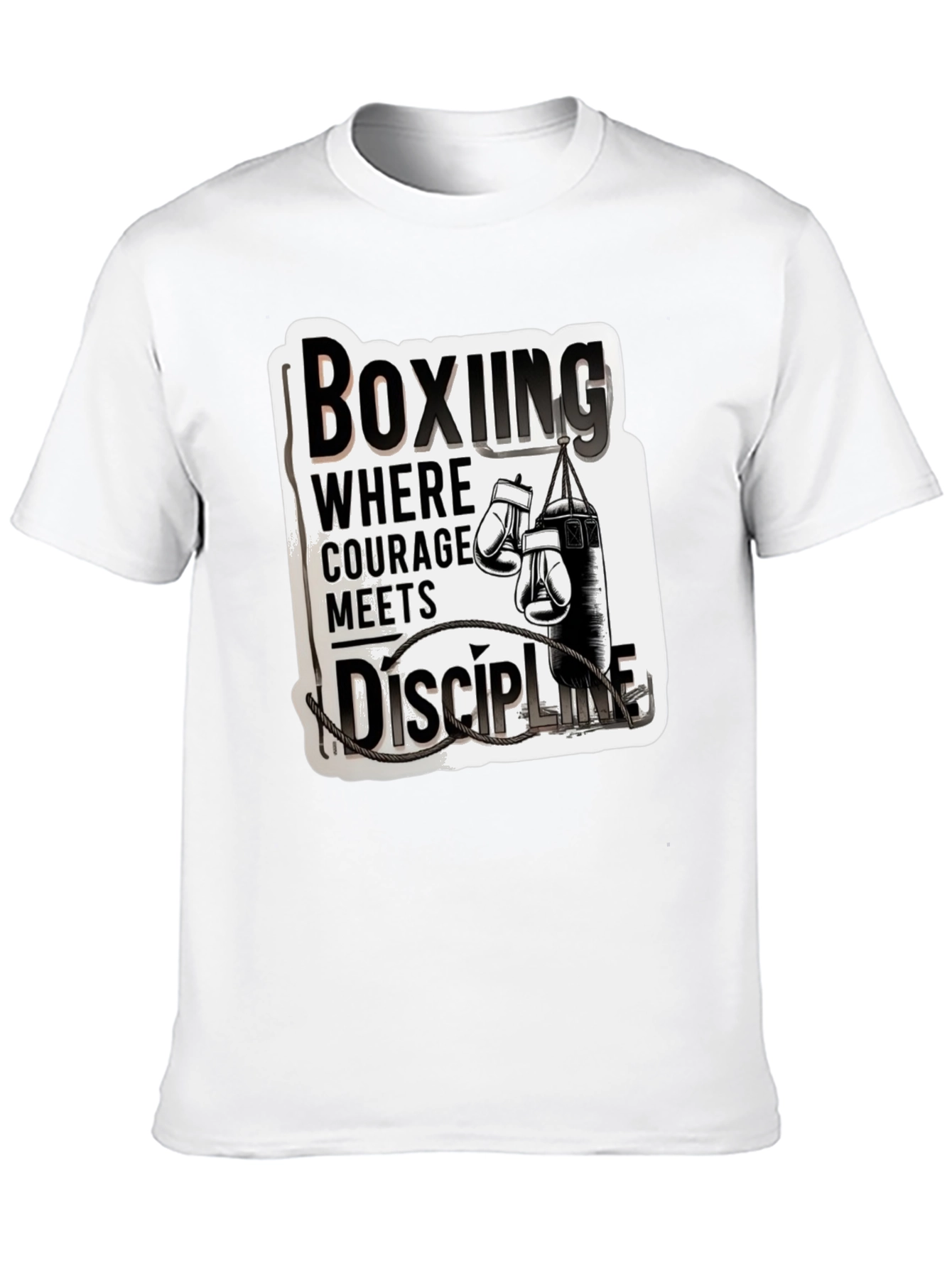Boxing Courage Meets Discipline T-Shirt