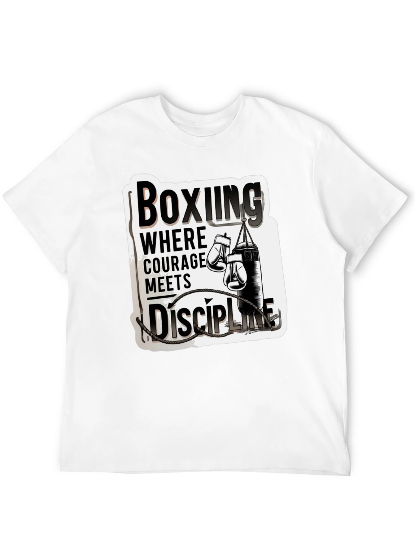 Boxing Courage Meets Discipline T-Shirt