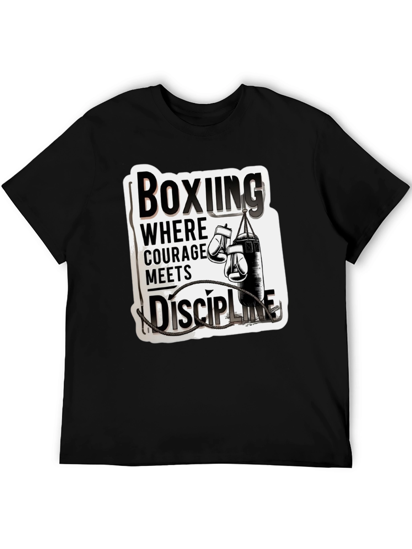 Boxing Courage Meets Discipline T-Shirt