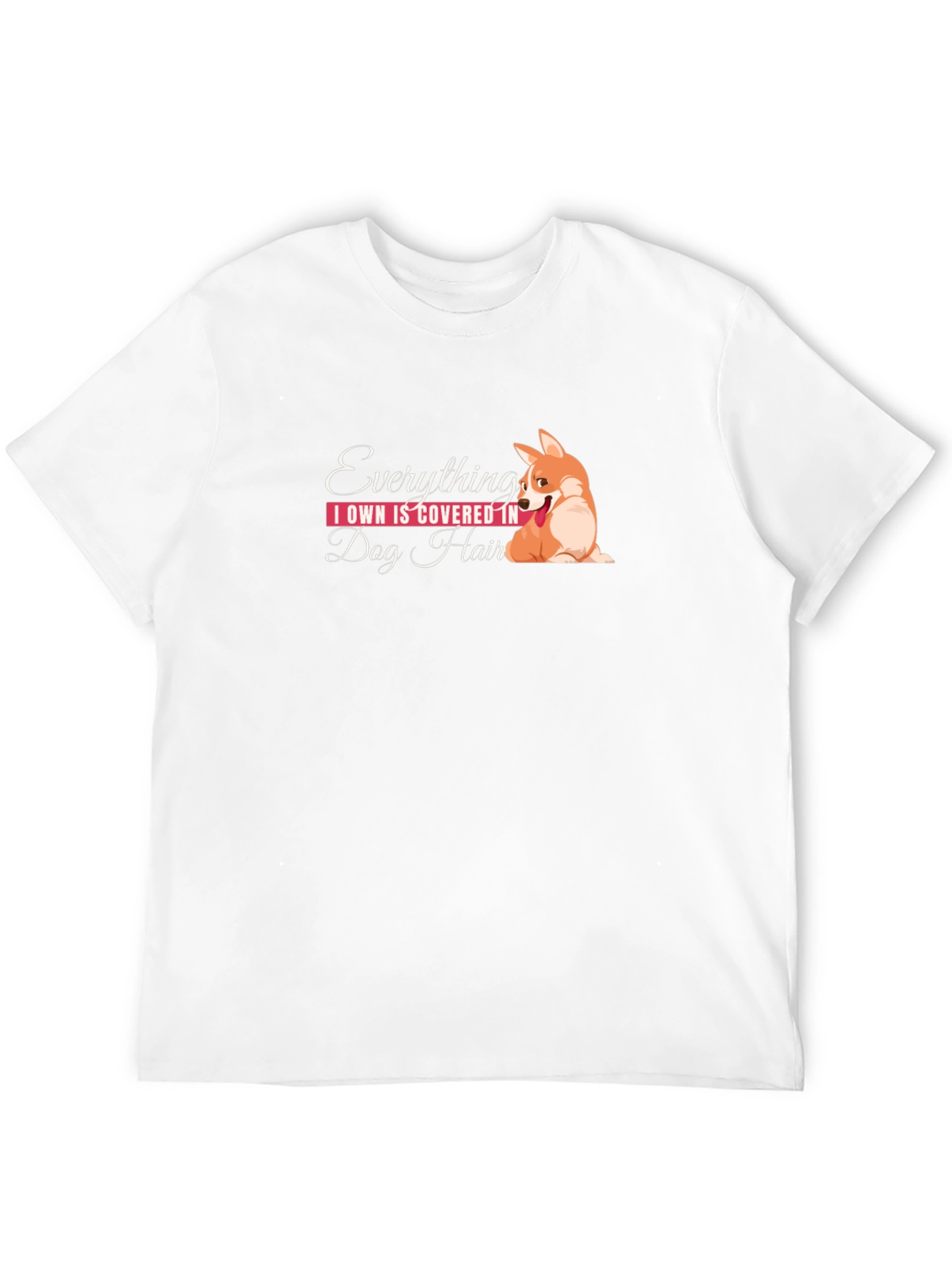 Dog Hair Corgi Graphic T-Shirt