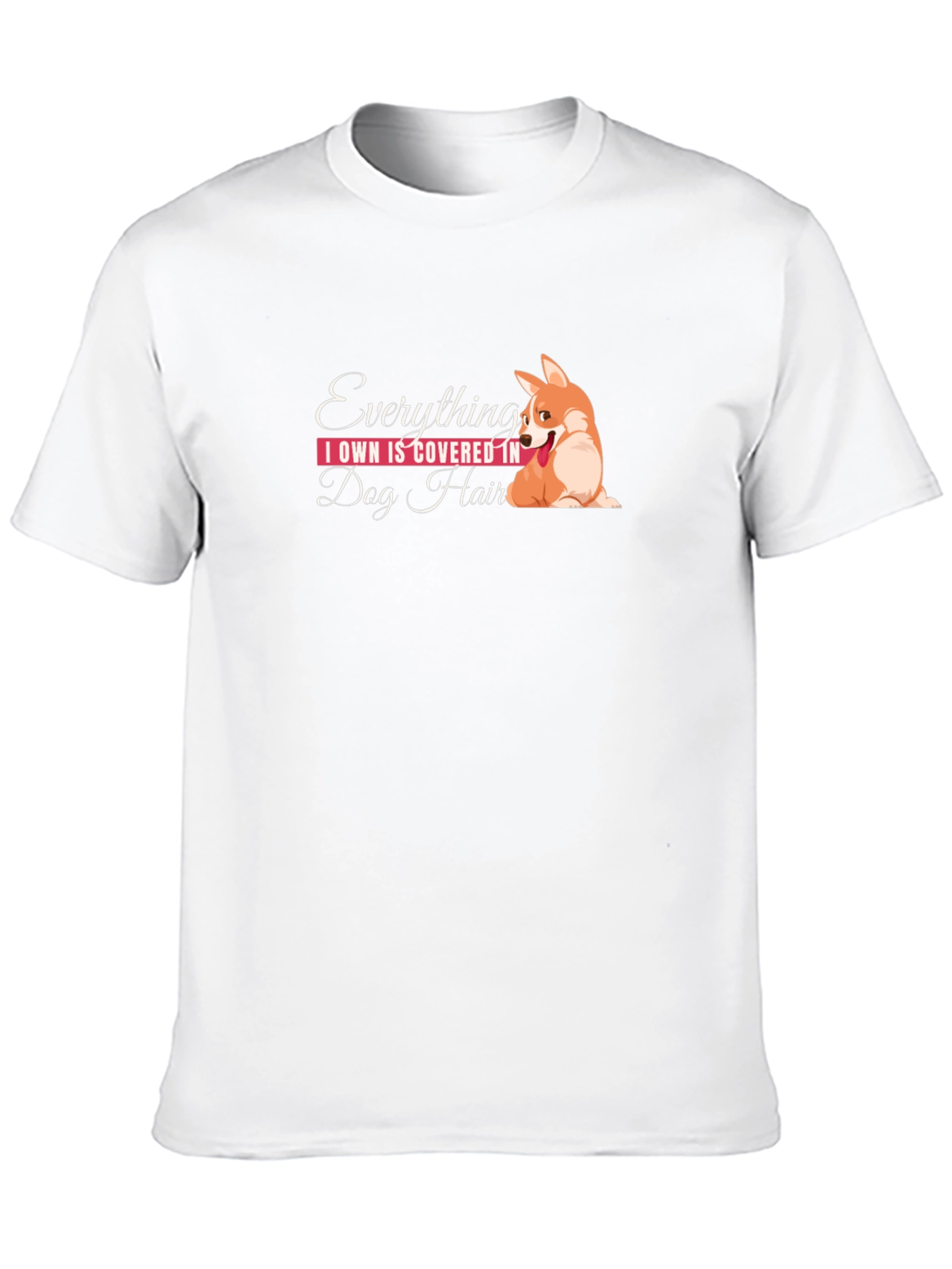 Dog Hair Corgi Graphic T-Shirt