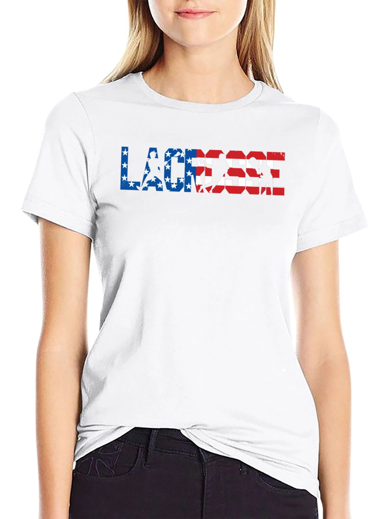 Patriotic Lacrosse T-Shirt