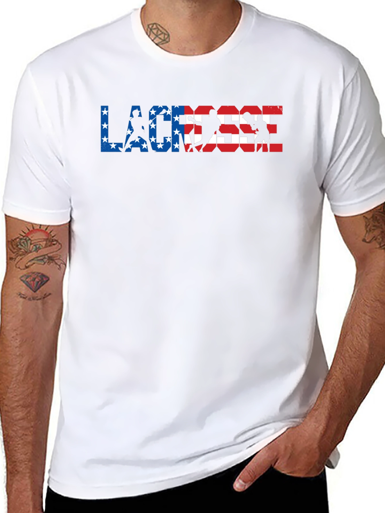 Patriotic Lacrosse T-Shirt