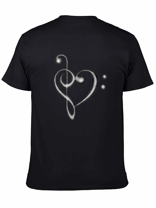 Musical Heart T-Shirt - Black