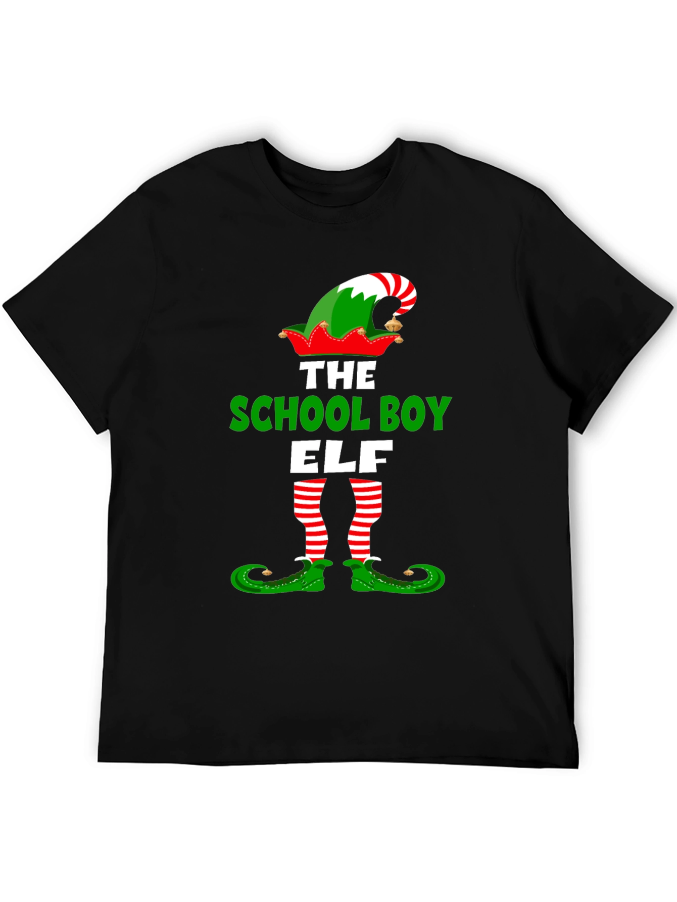School Boy Elf Christmas T-Shirt Holiday Tee