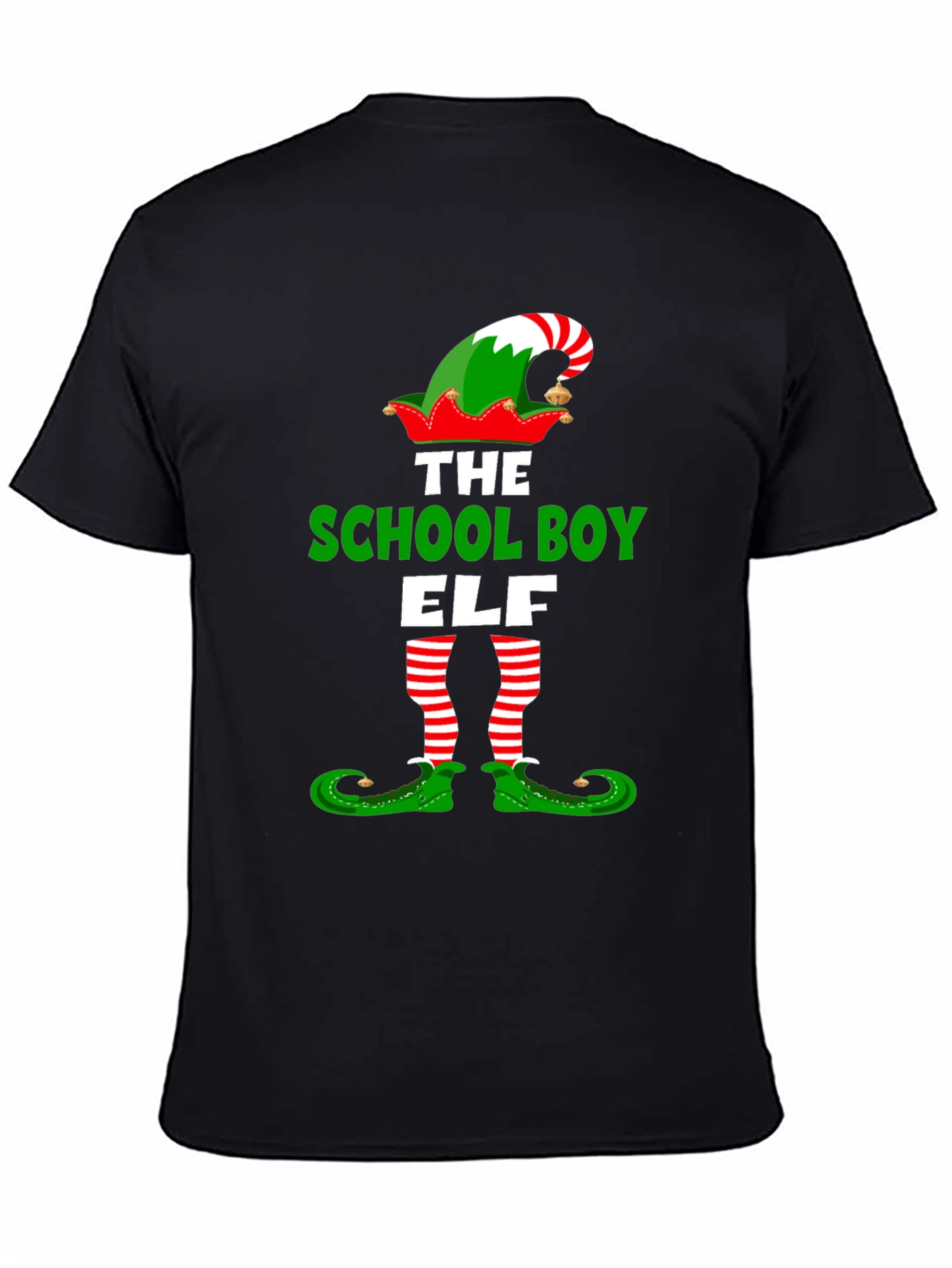 School Boy Elf Christmas T-Shirt Holiday Tee