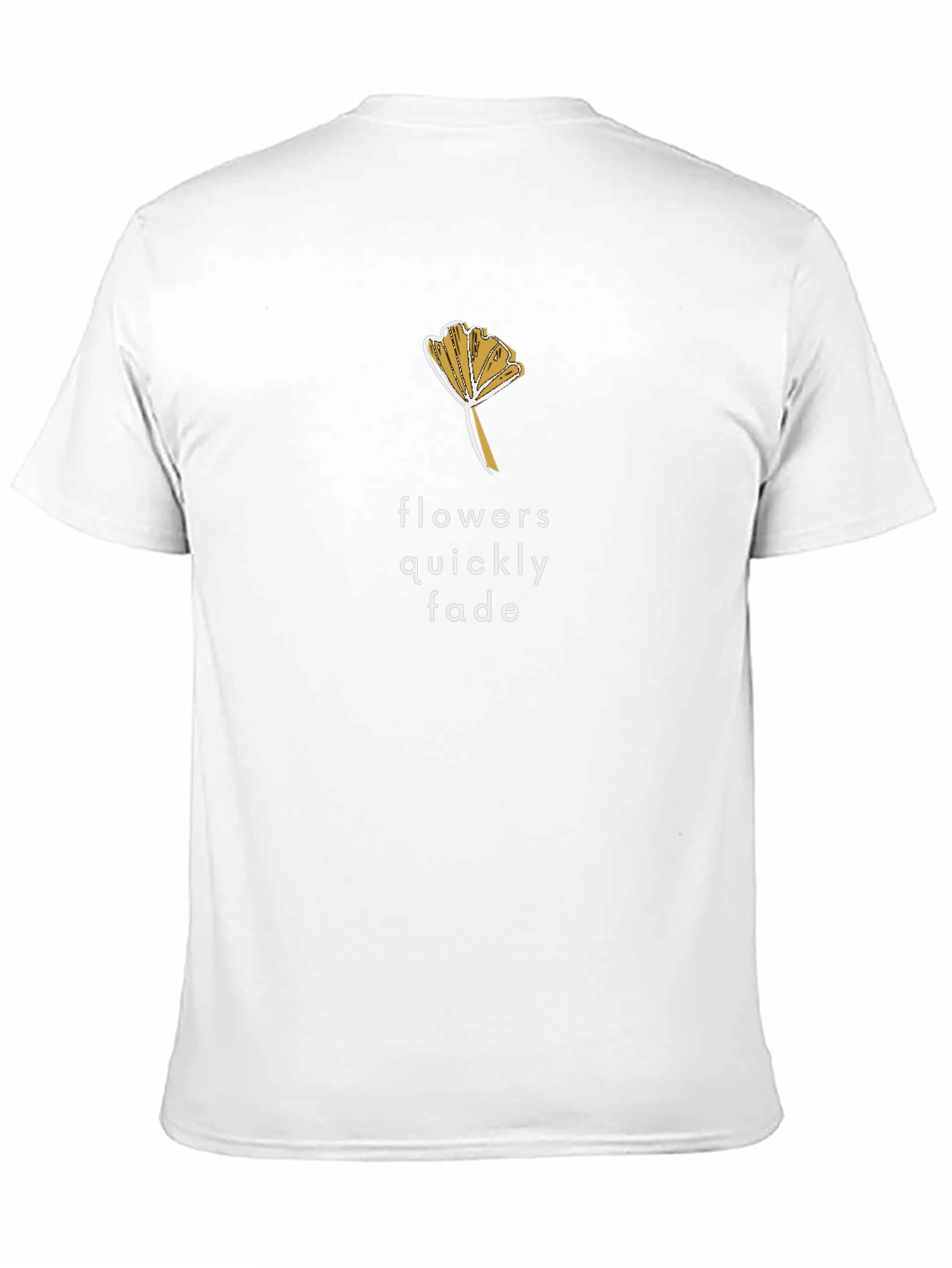 Flowers Quickly Fade Graphic T-Shirt - Black