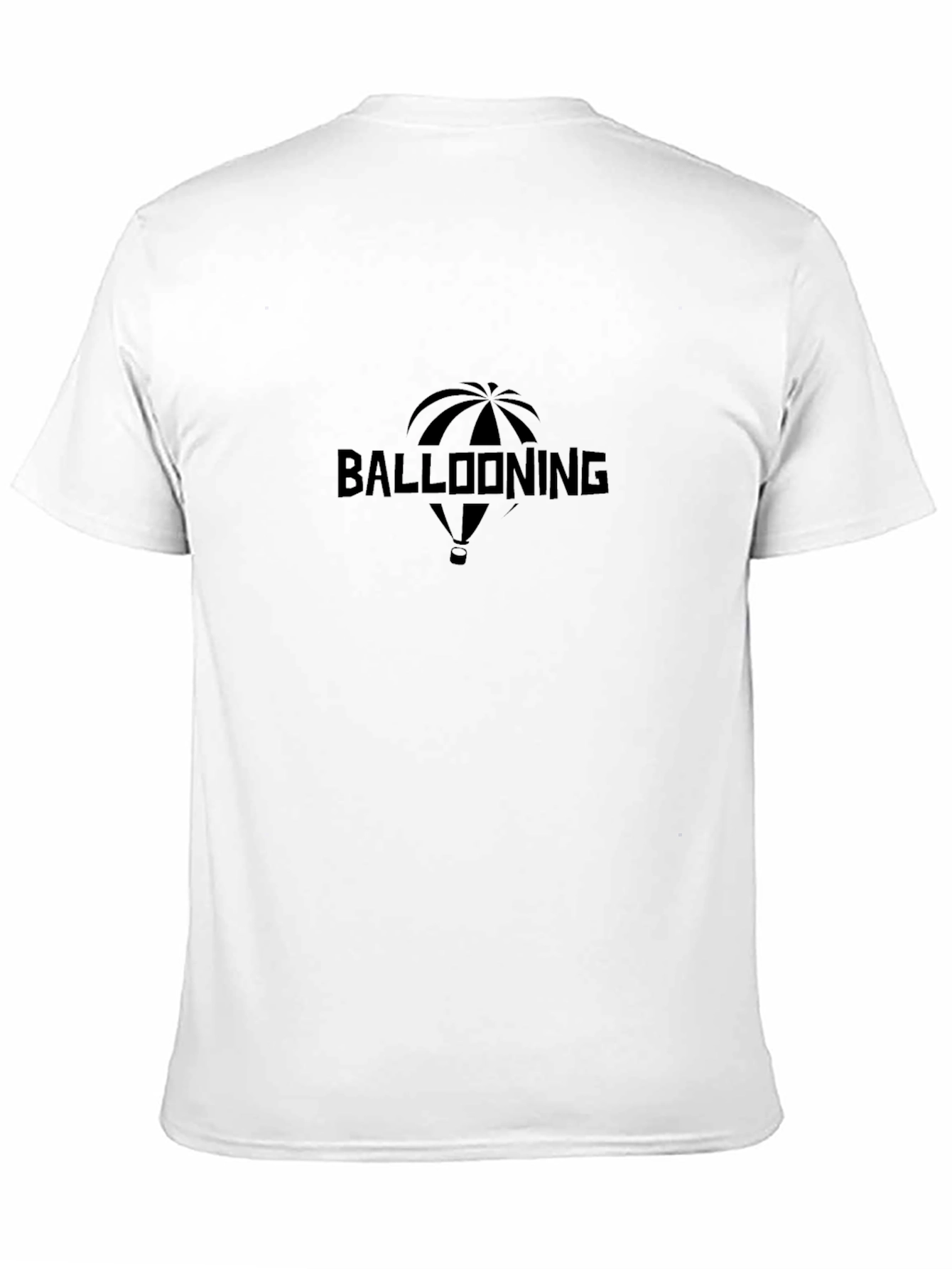 Ballooning Graphic Tee - Black Cotton T-Shirt
