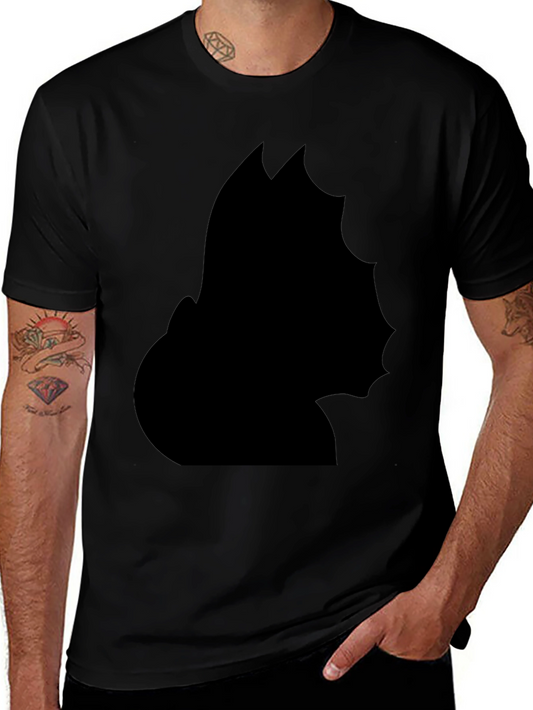 Unique Black Silhouette Graphic Tee - Modern Style