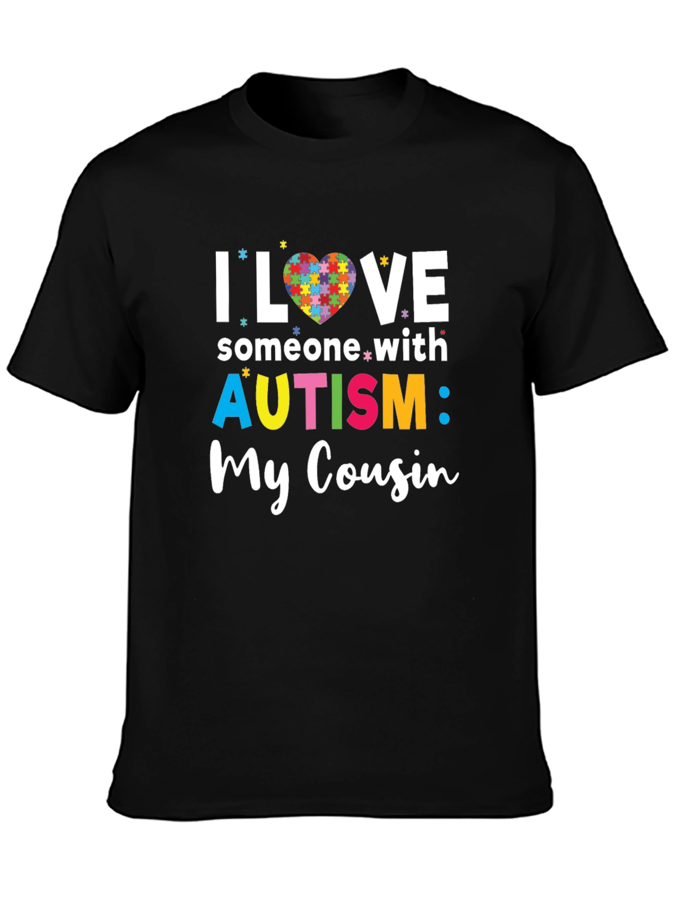 Autism Awareness T-Shirt - I Love Someone With Autism