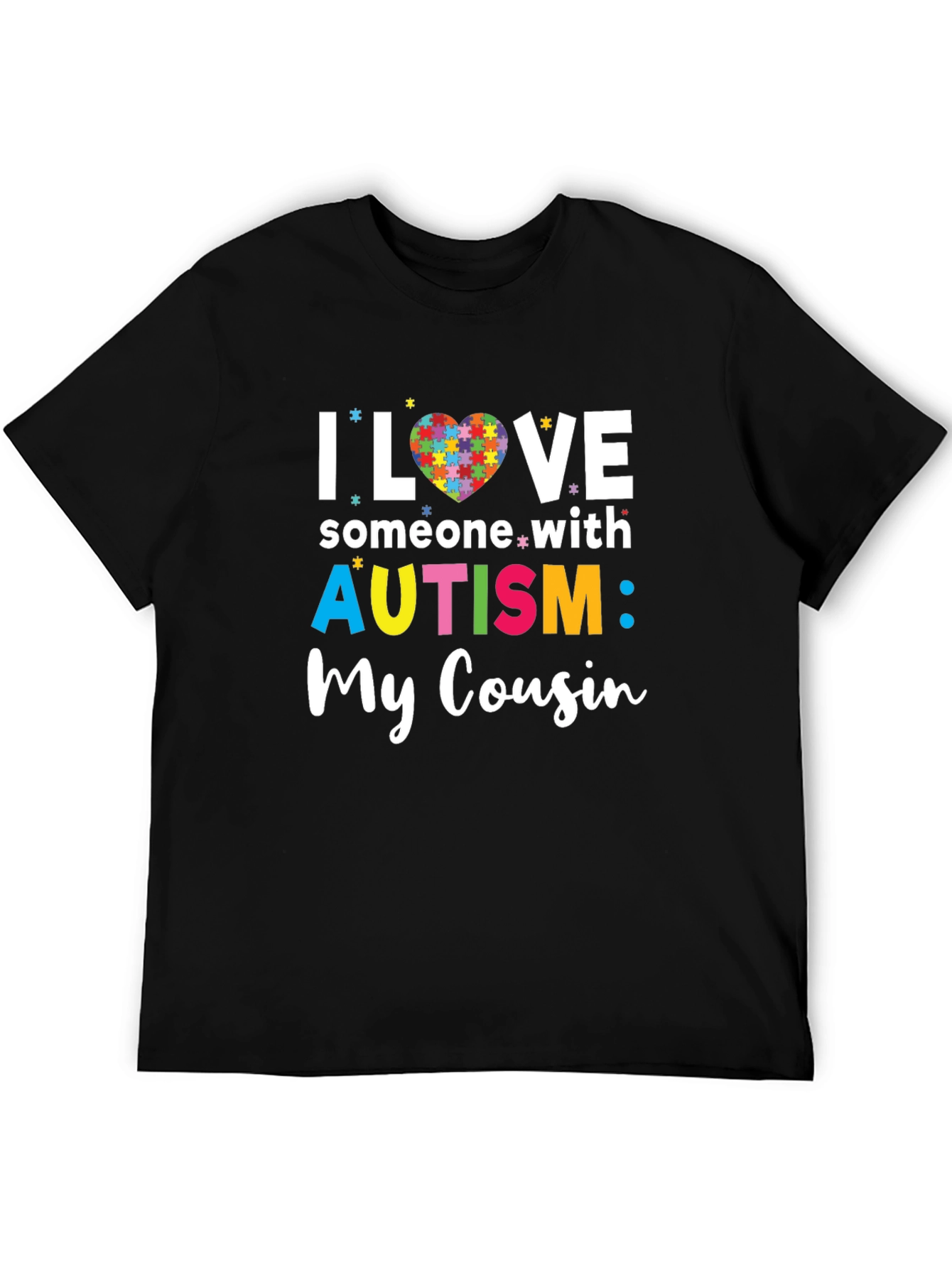 Autism Awareness T-Shirt - I Love Someone With Autism