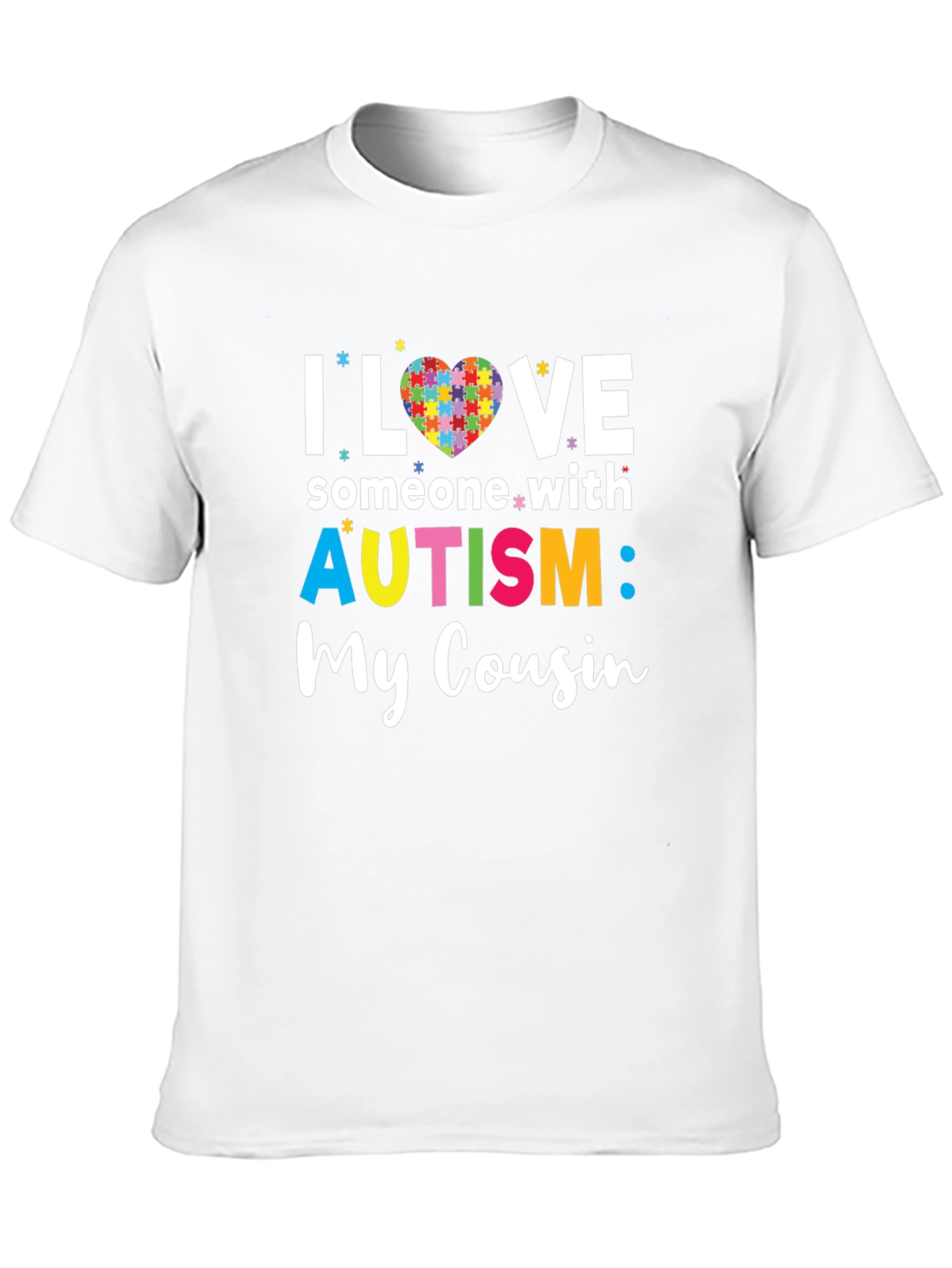 Autism Awareness T-Shirt - I Love Someone With Autism