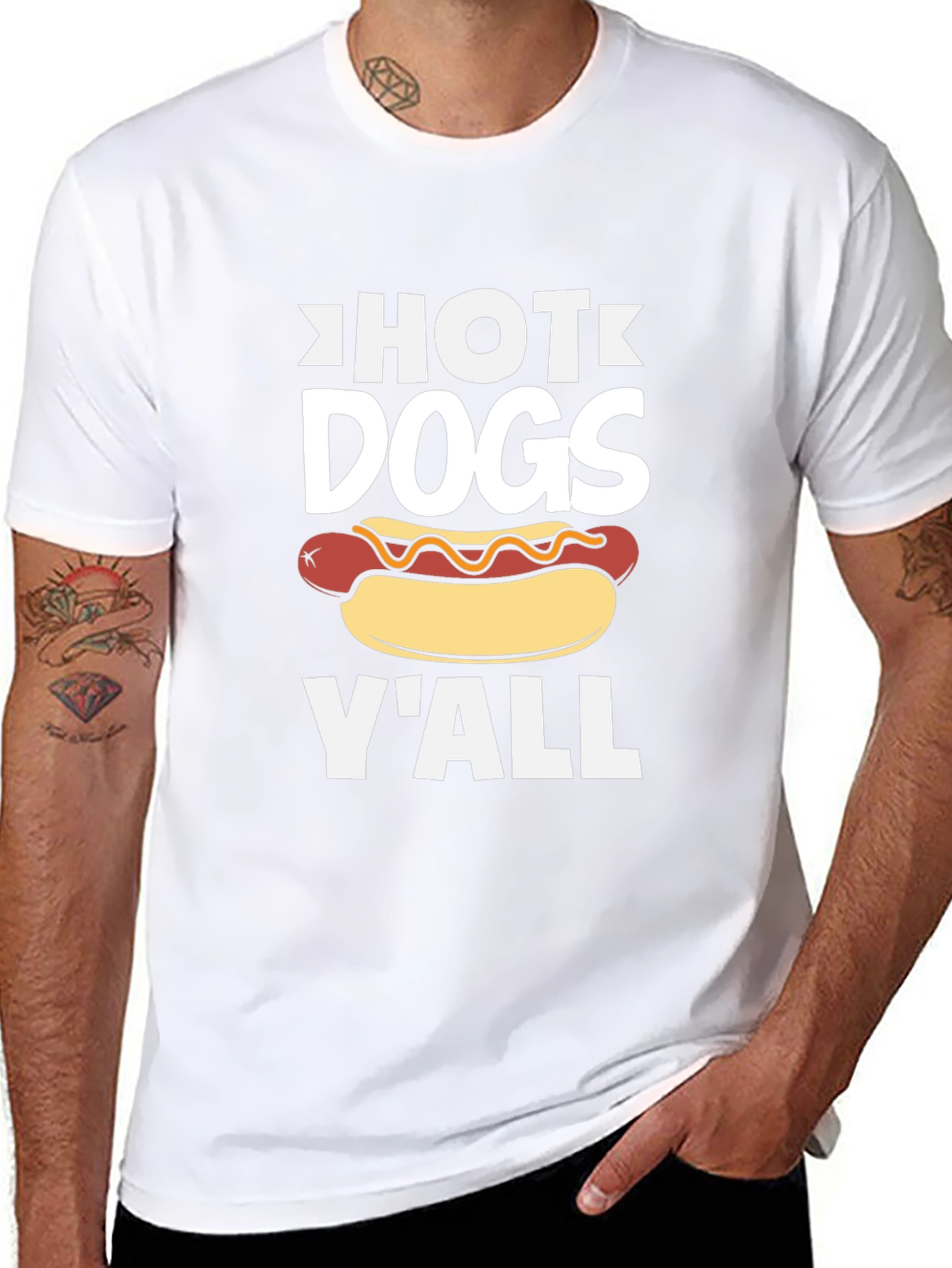 Hot Dogs Yall T-Shirt - Unisex Graphic Tee