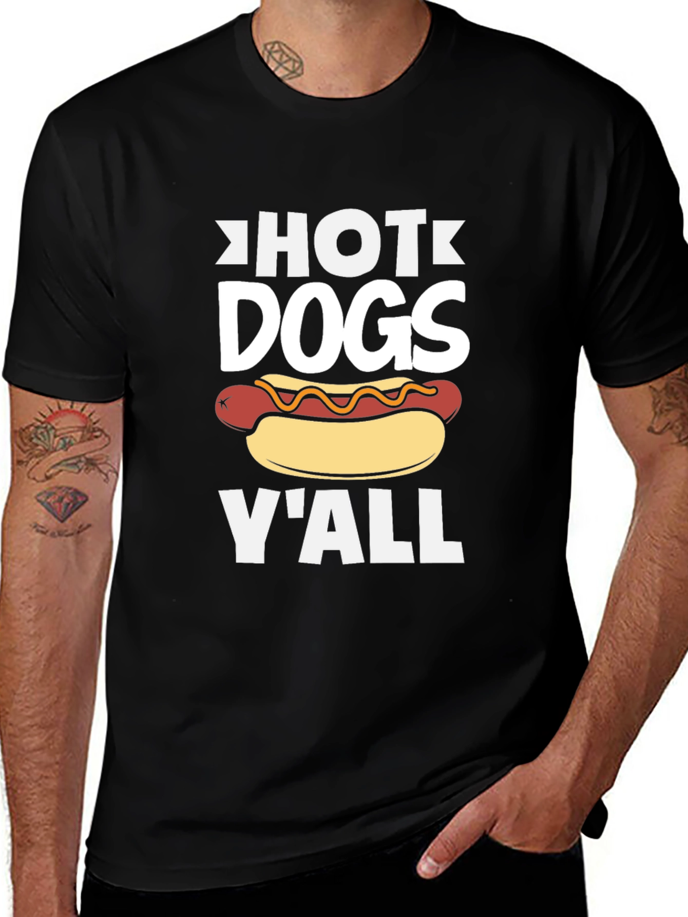 Hot Dogs Yall T-Shirt - Unisex Graphic Tee