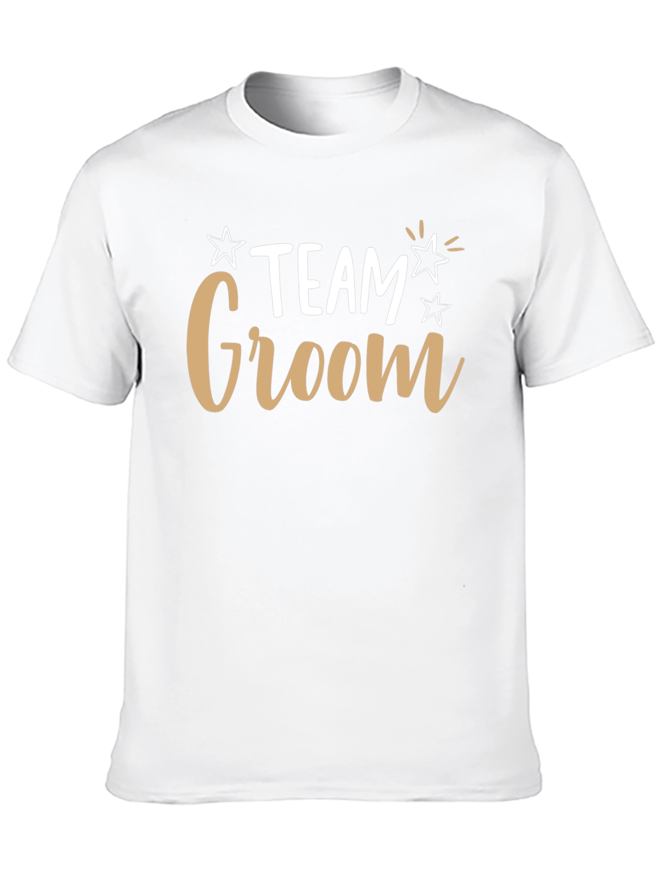 Team Groom T-Shirt - Black Crew Neck