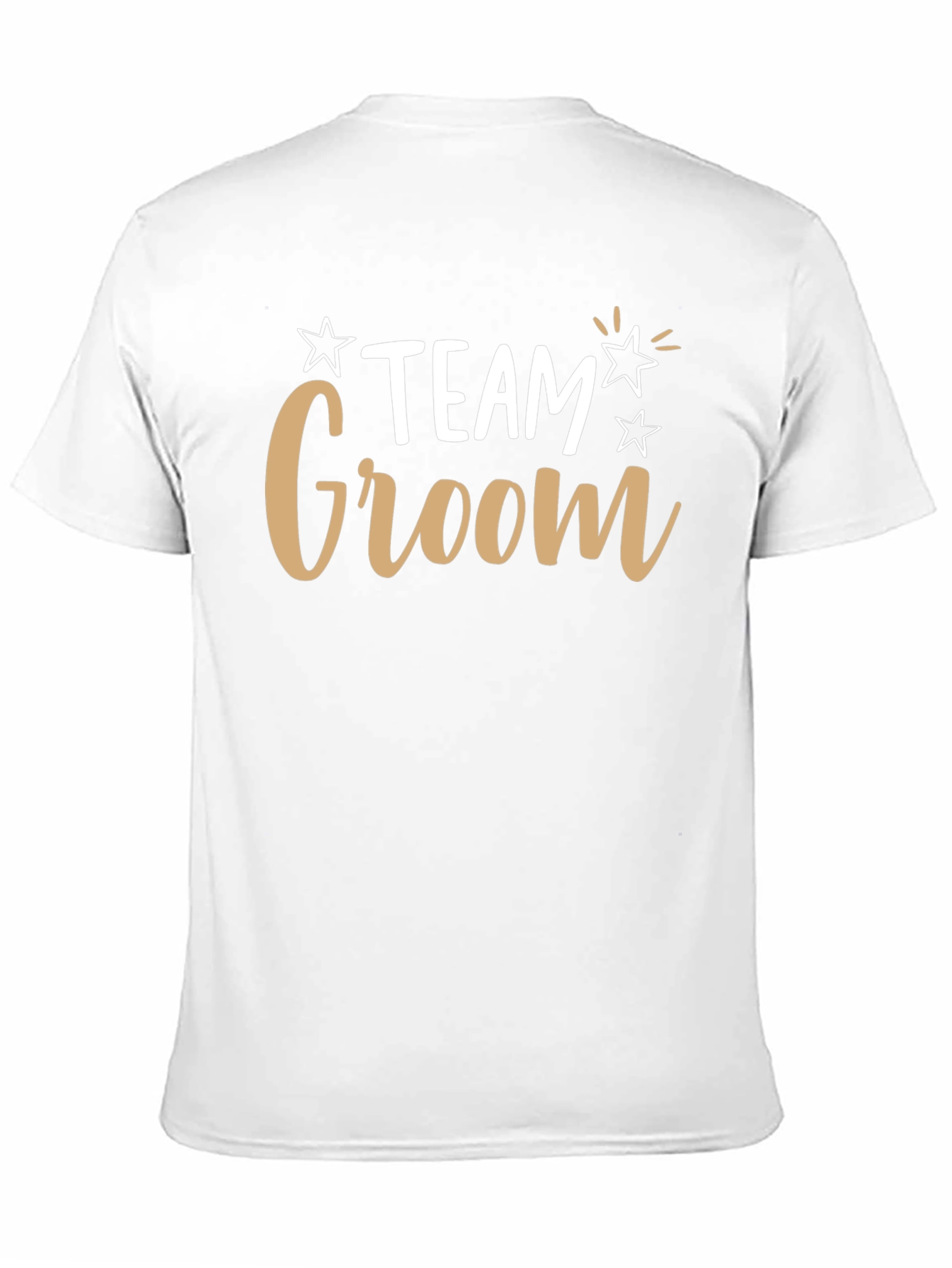Team Groom T-Shirt - Black Crew Neck