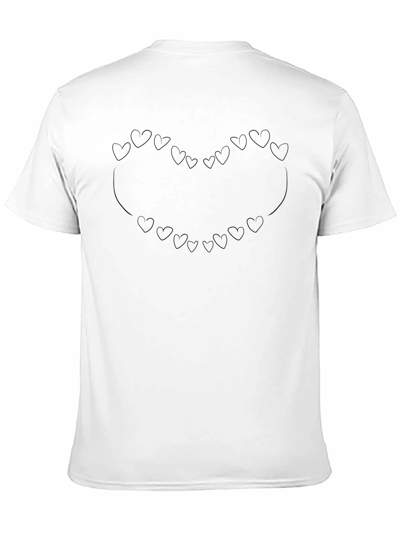 Heart Outline T-Shirt - Black Graphic Tee