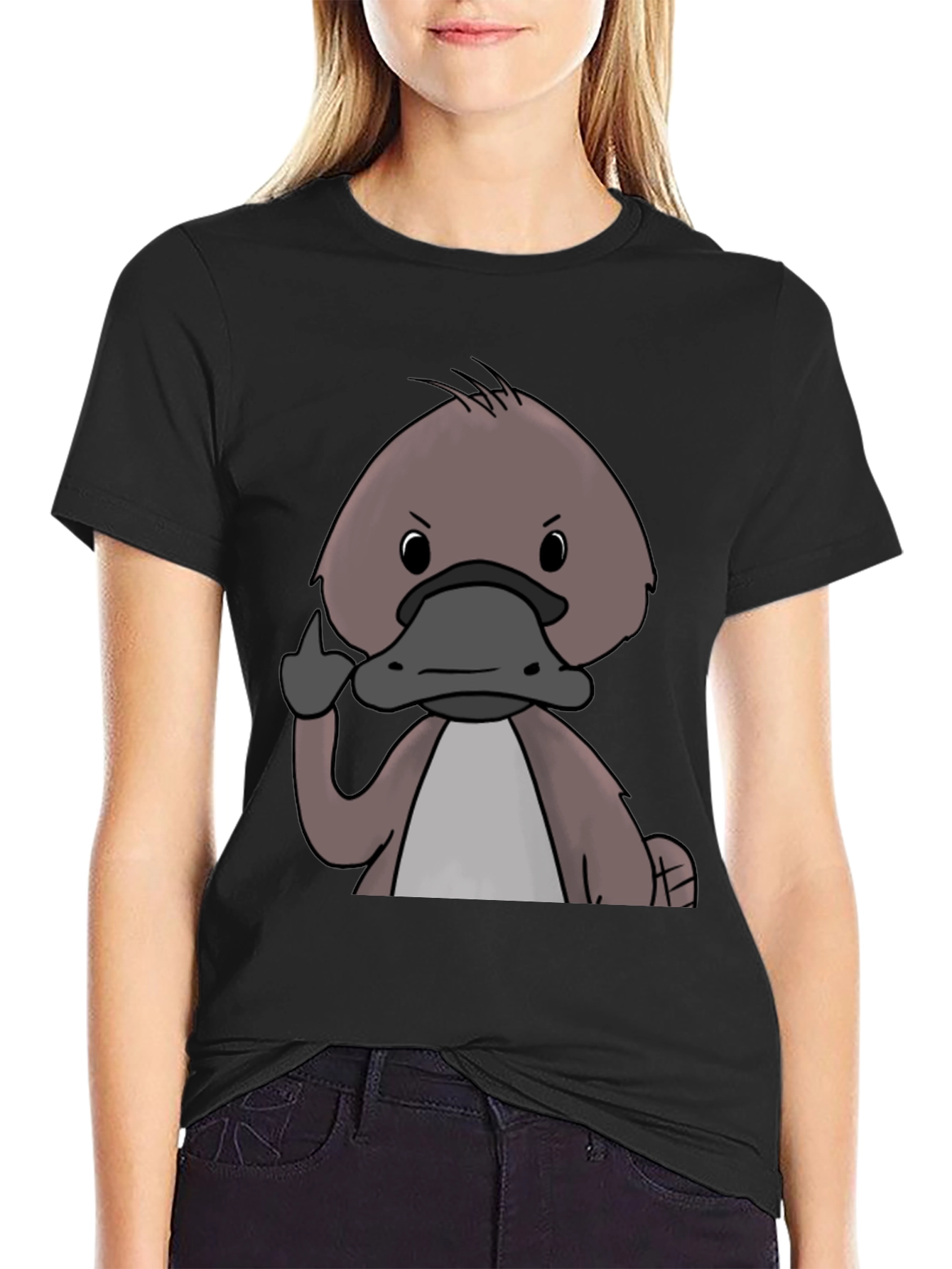 Middle Finger Platypus T-Shirt