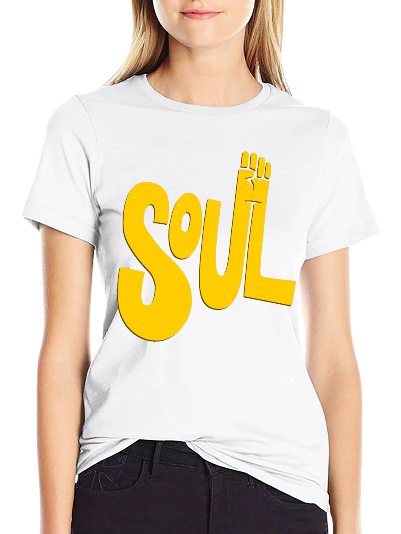 Soul Power Fist T-Shirt - Black