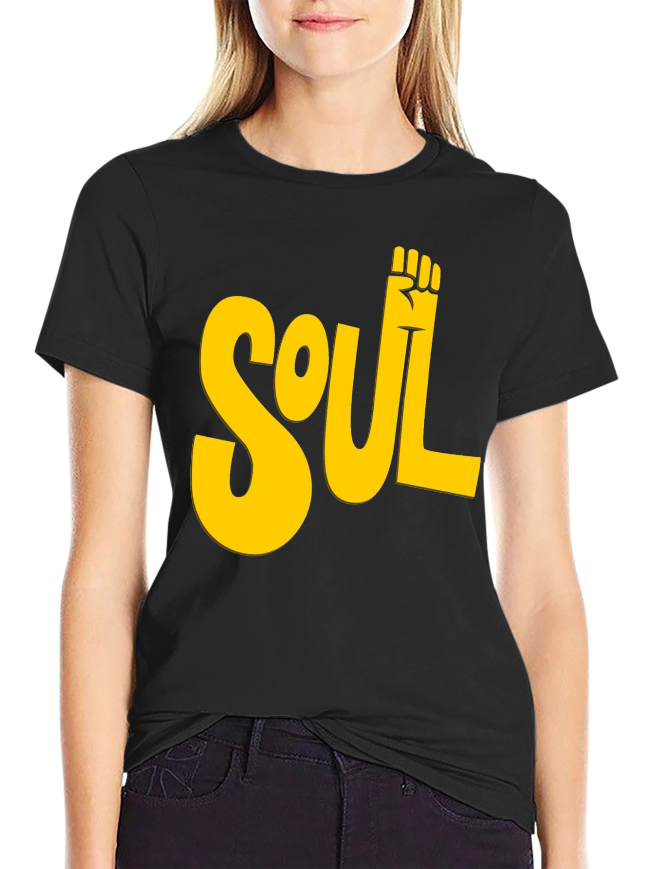 Soul Power Fist T-Shirt - Black