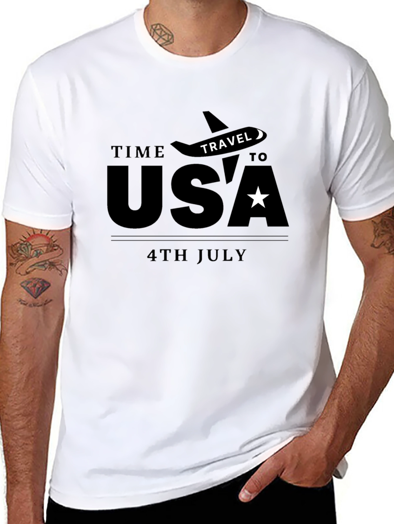 Time to Travel USA T-Shirt 4th of July