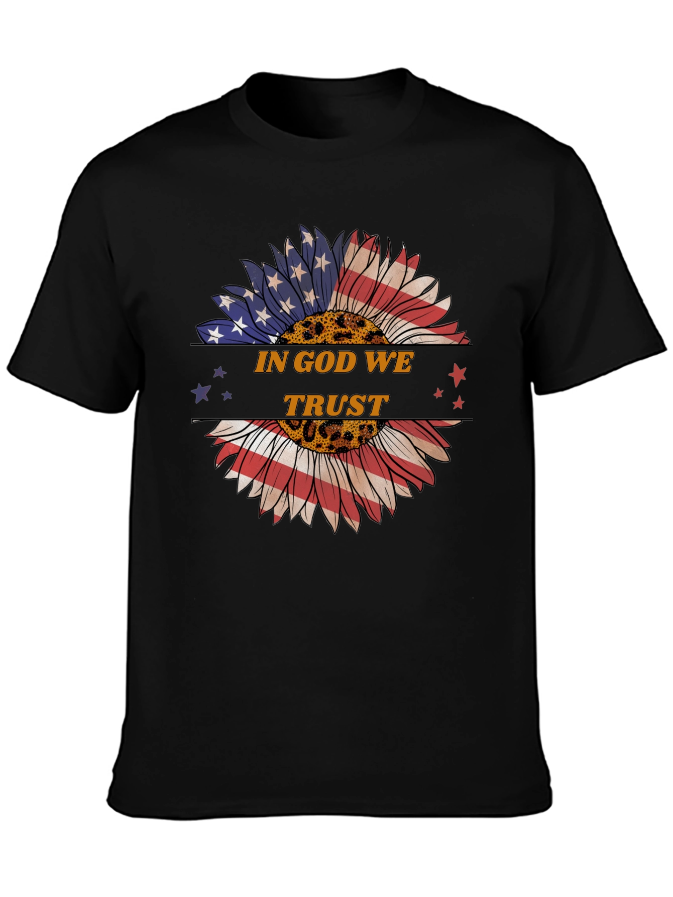 In God We Trust Sunflower Graphic Tee