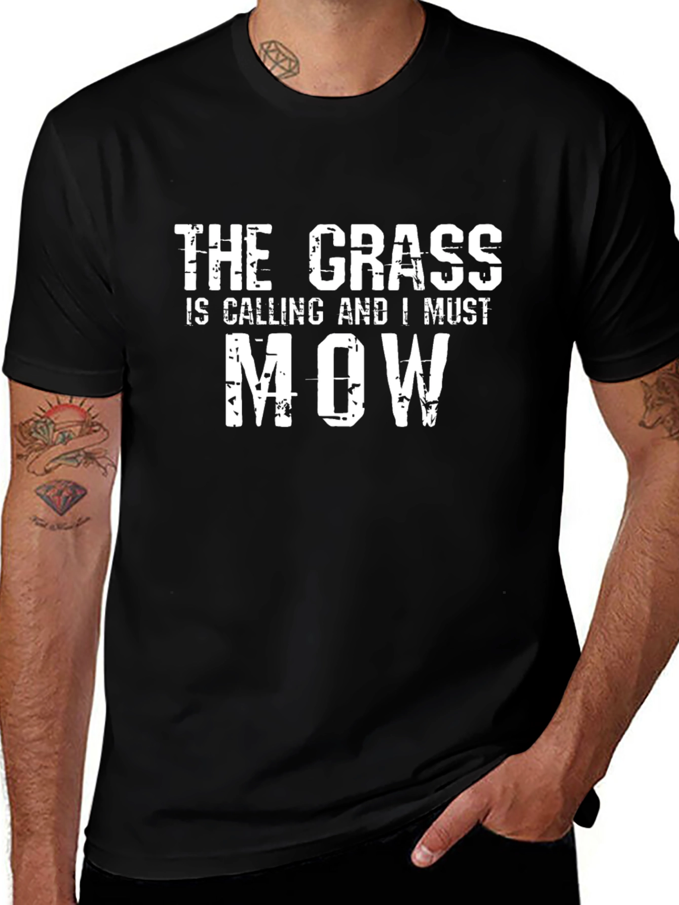The Grass is Calling T-Shirt Funny Mowing Tee