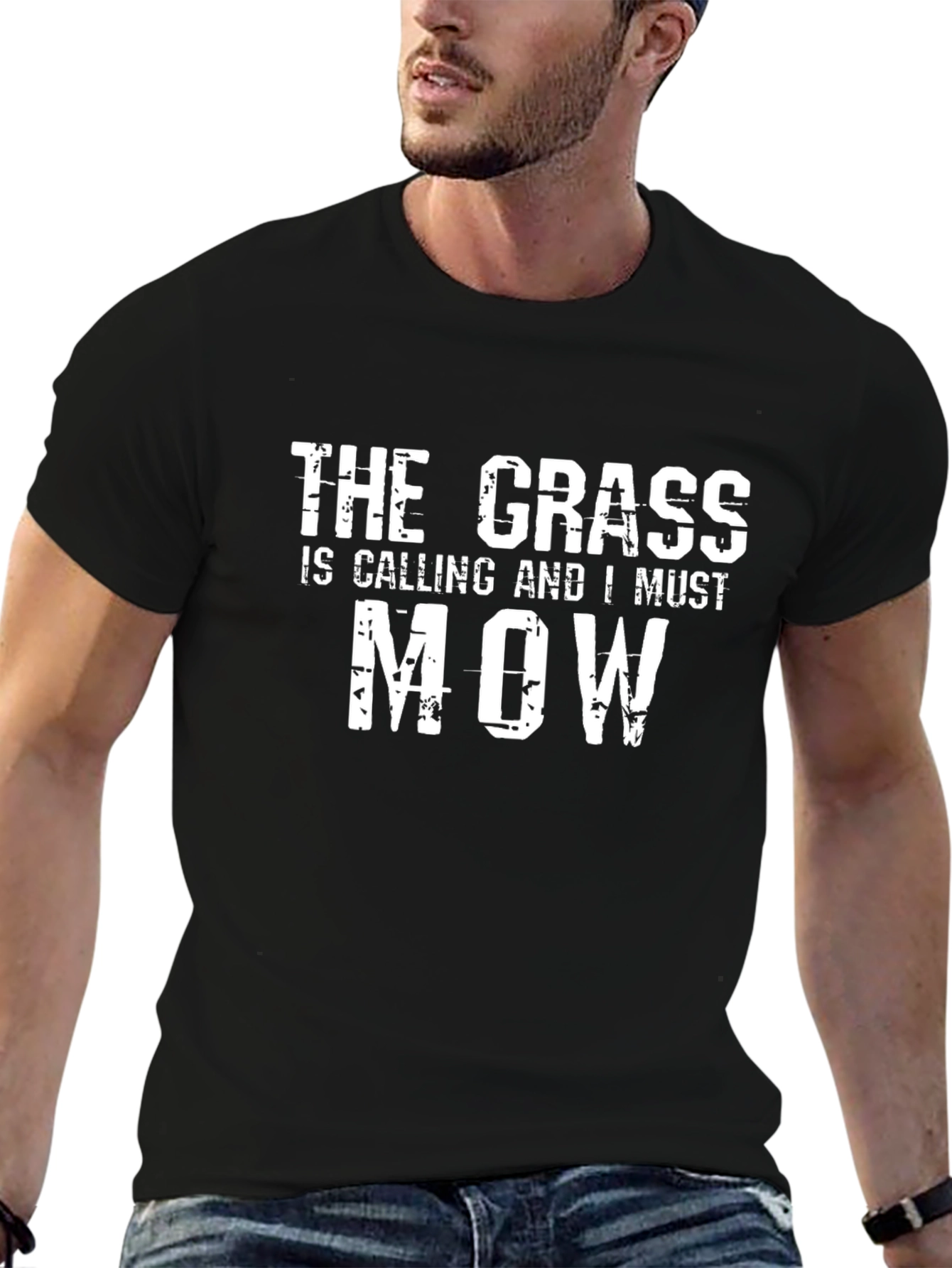 The Grass is Calling T-Shirt Funny Mowing Tee
