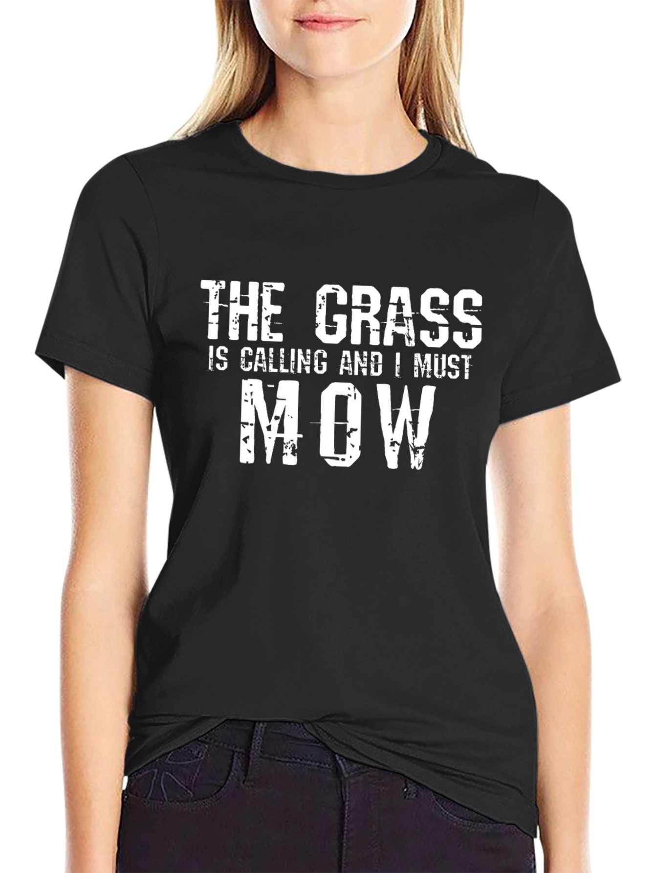 The Grass is Calling T-Shirt Funny Mowing Tee