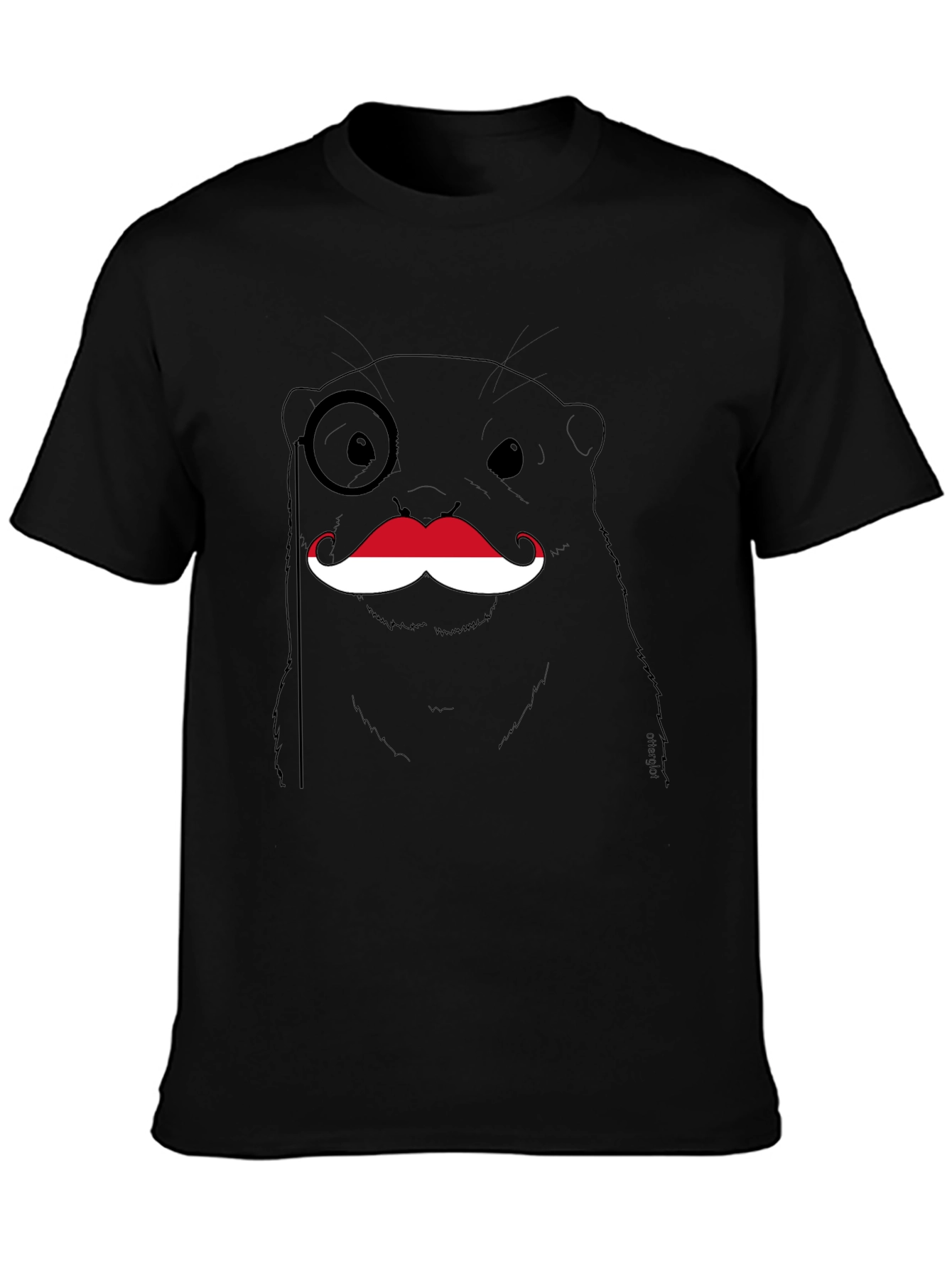 Monocled Otter Mustache Graphic Tee