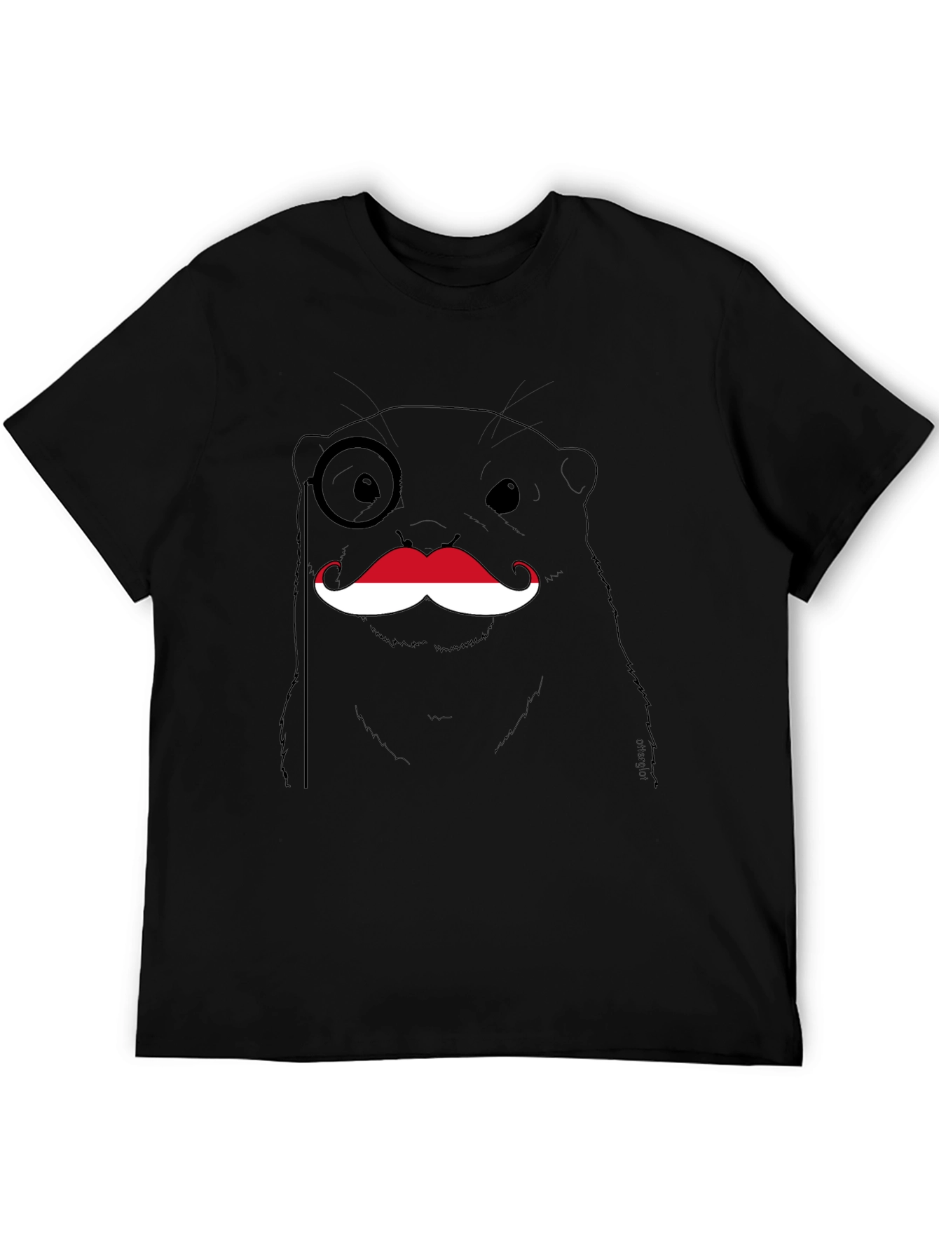 Monocled Otter Mustache Graphic Tee