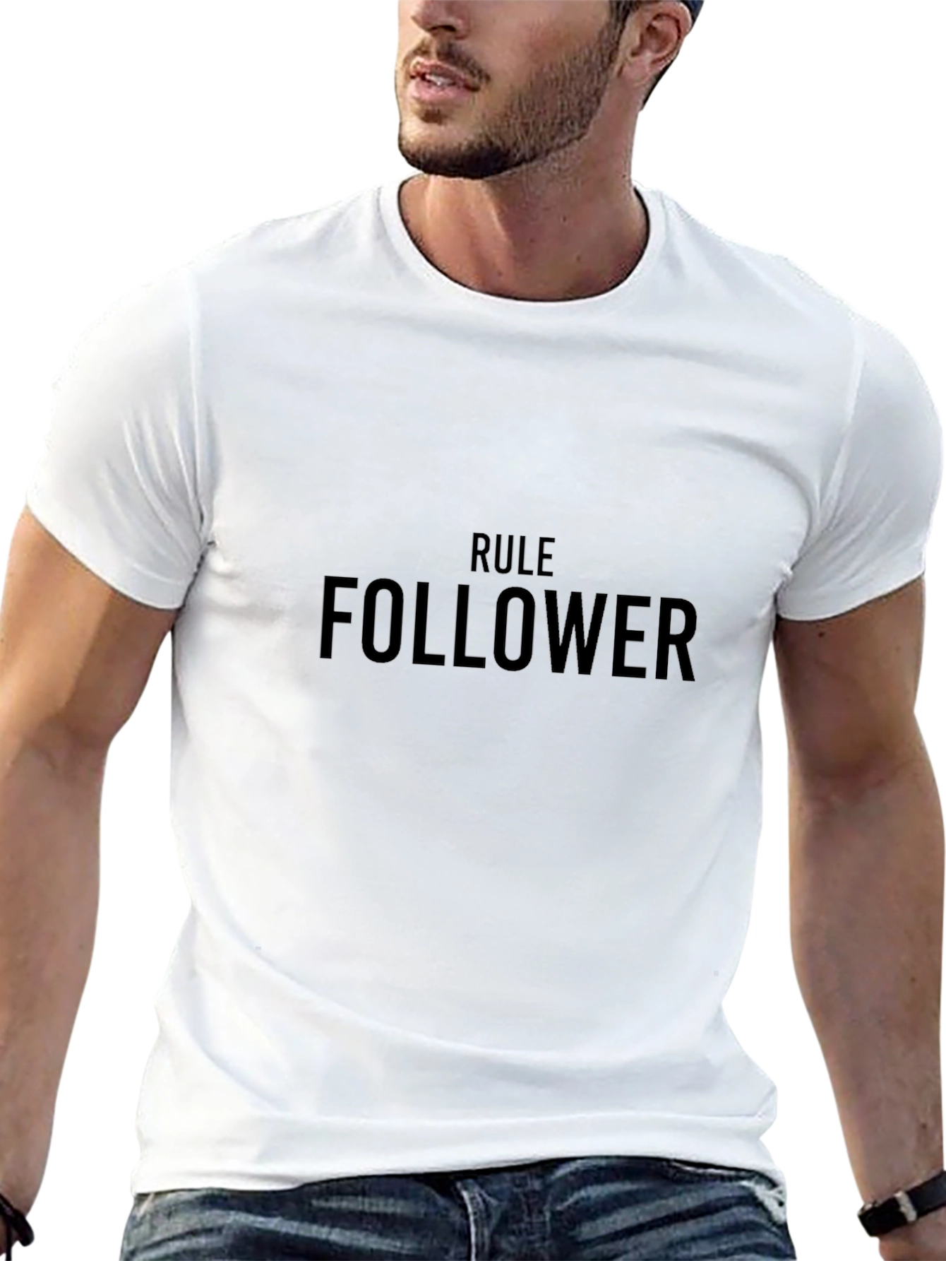 Rule Follower Black Tee - Casual Style