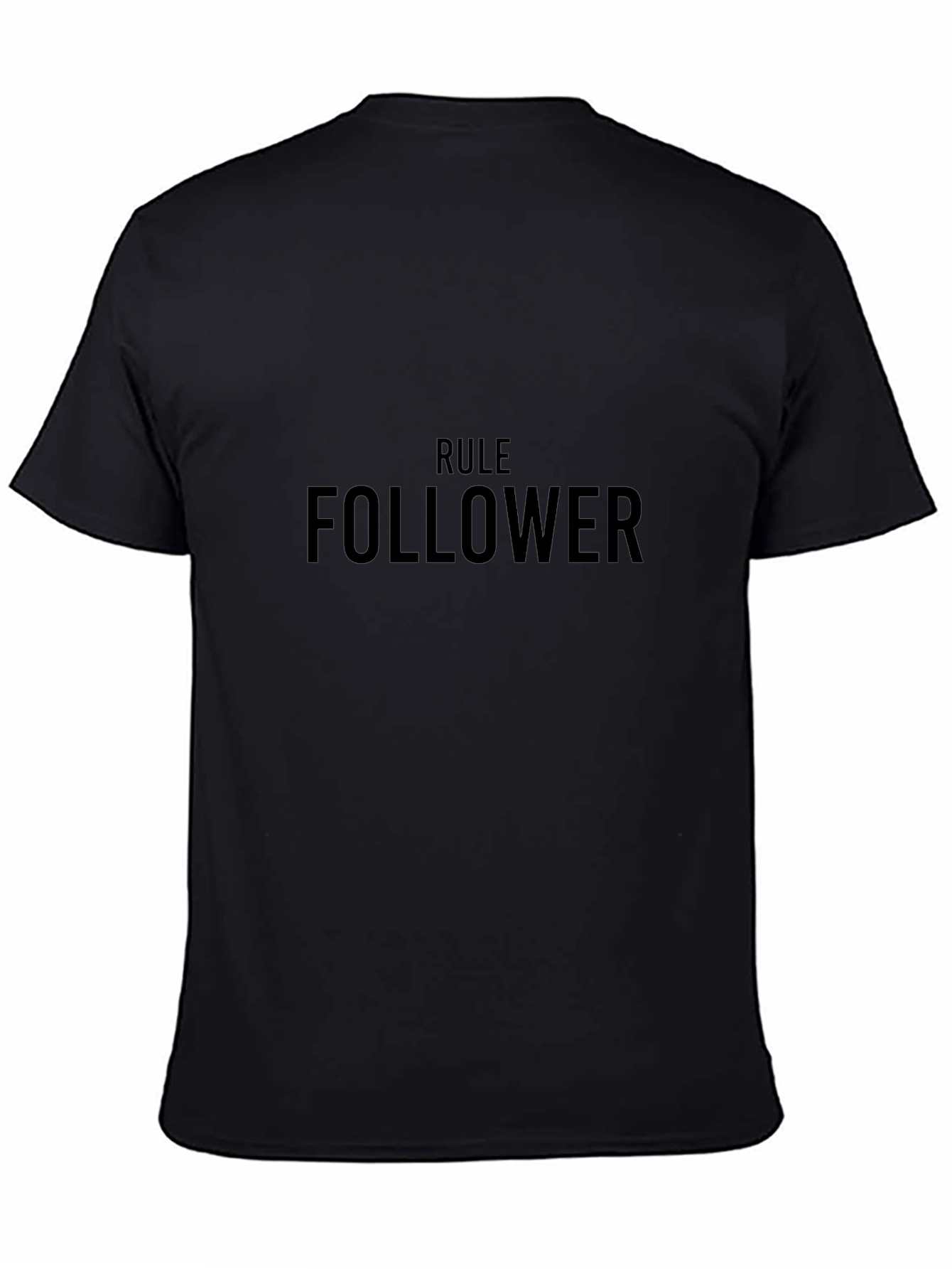 Rule Follower Black Tee - Casual Style