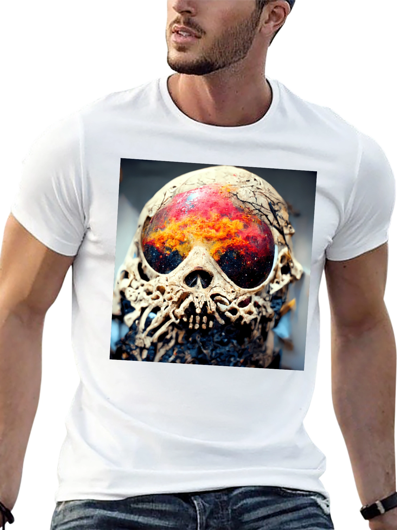 Cosmic Skull Graphic Tee