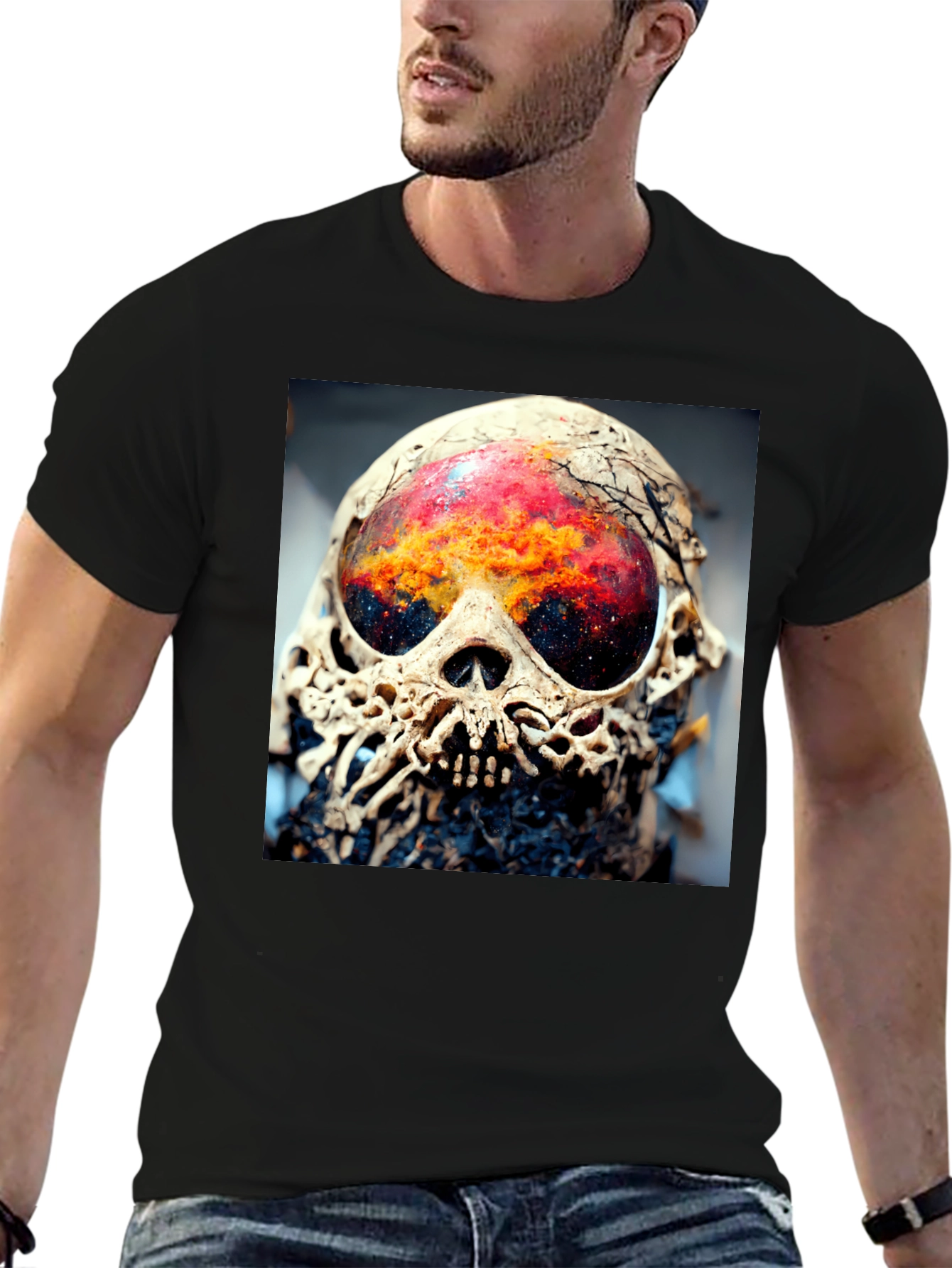 Cosmic Skull Graphic Tee