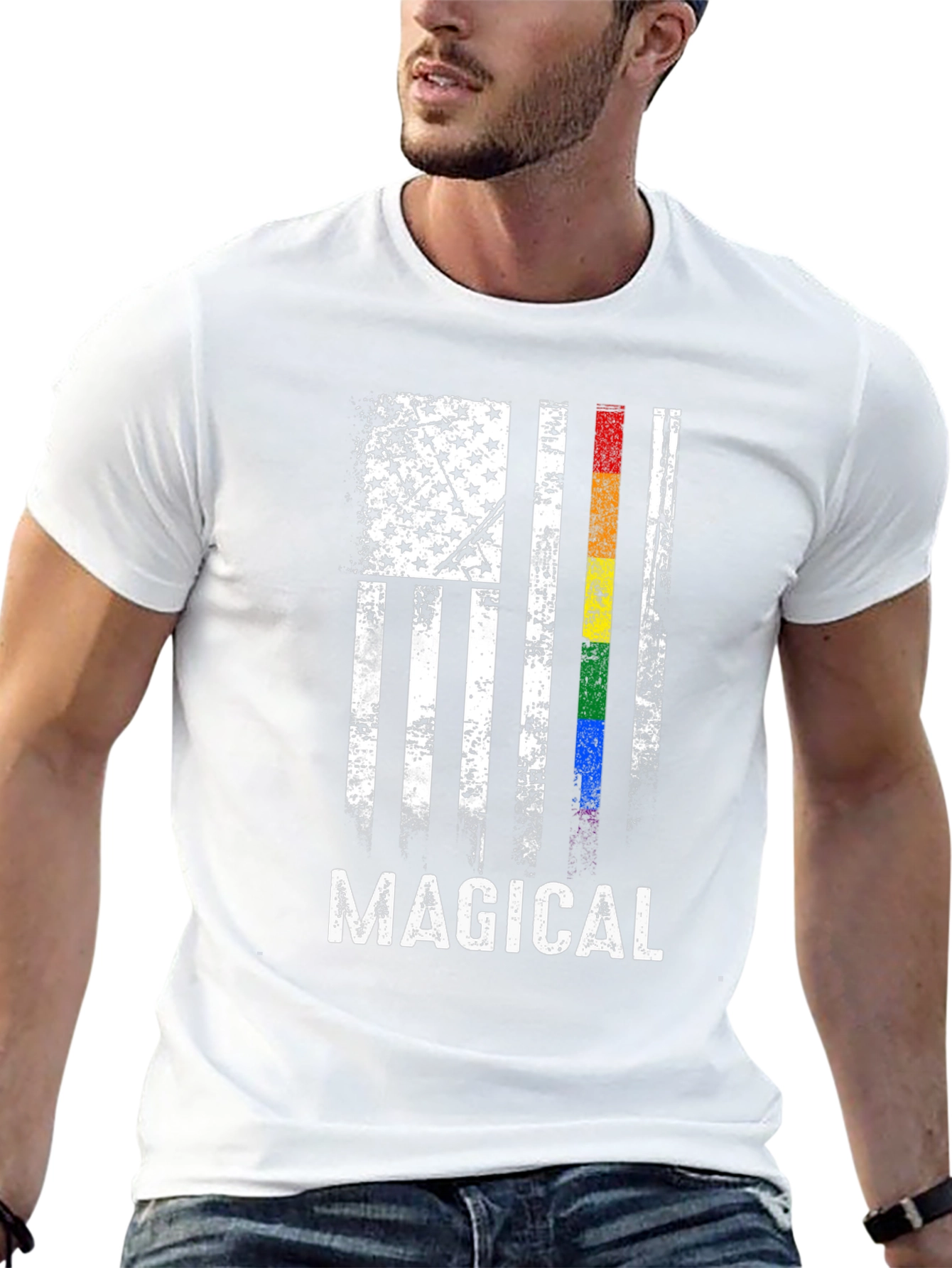 Magical American Flag Pride T-Shirt