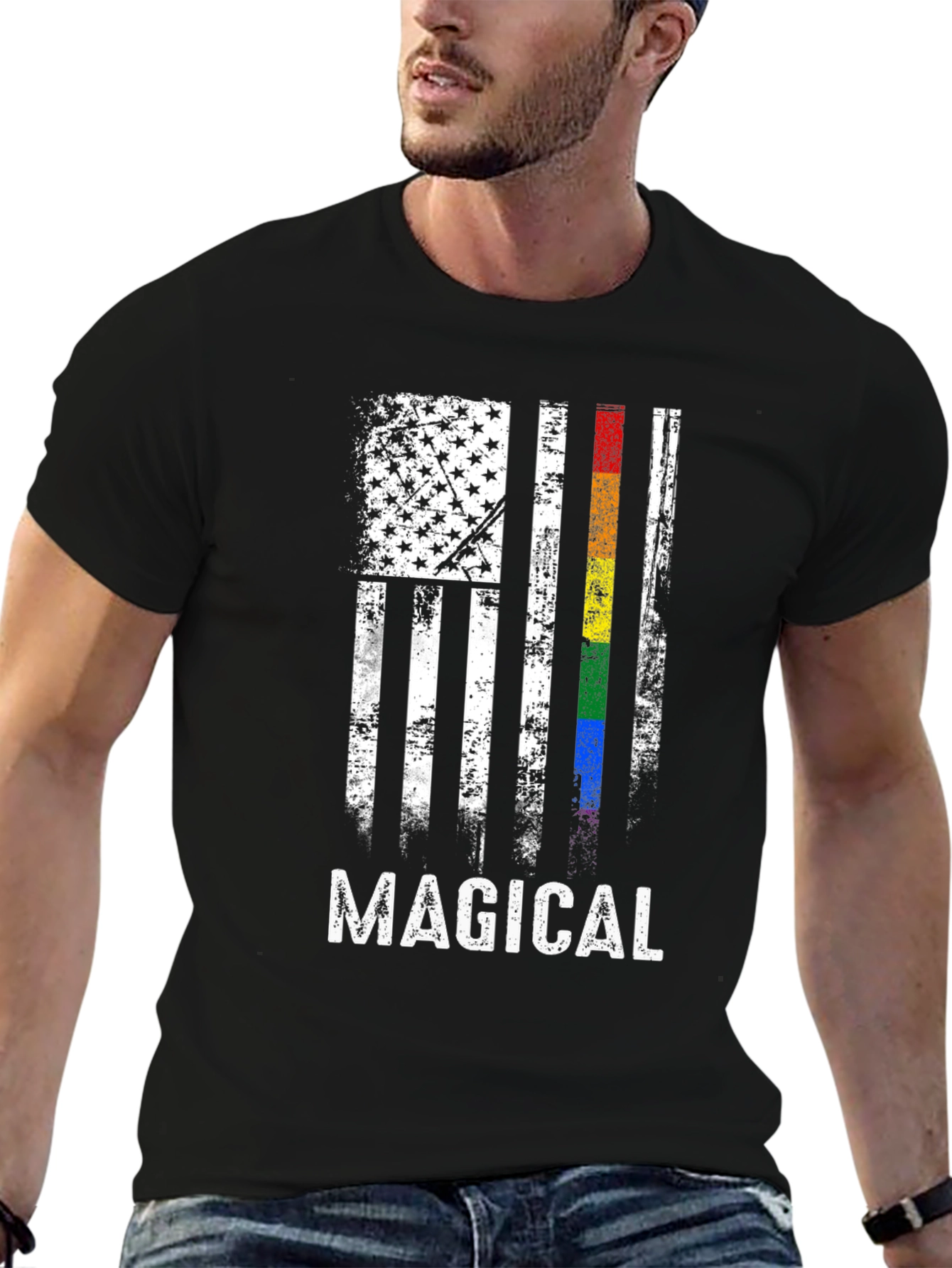 Magical American Flag Pride T-Shirt